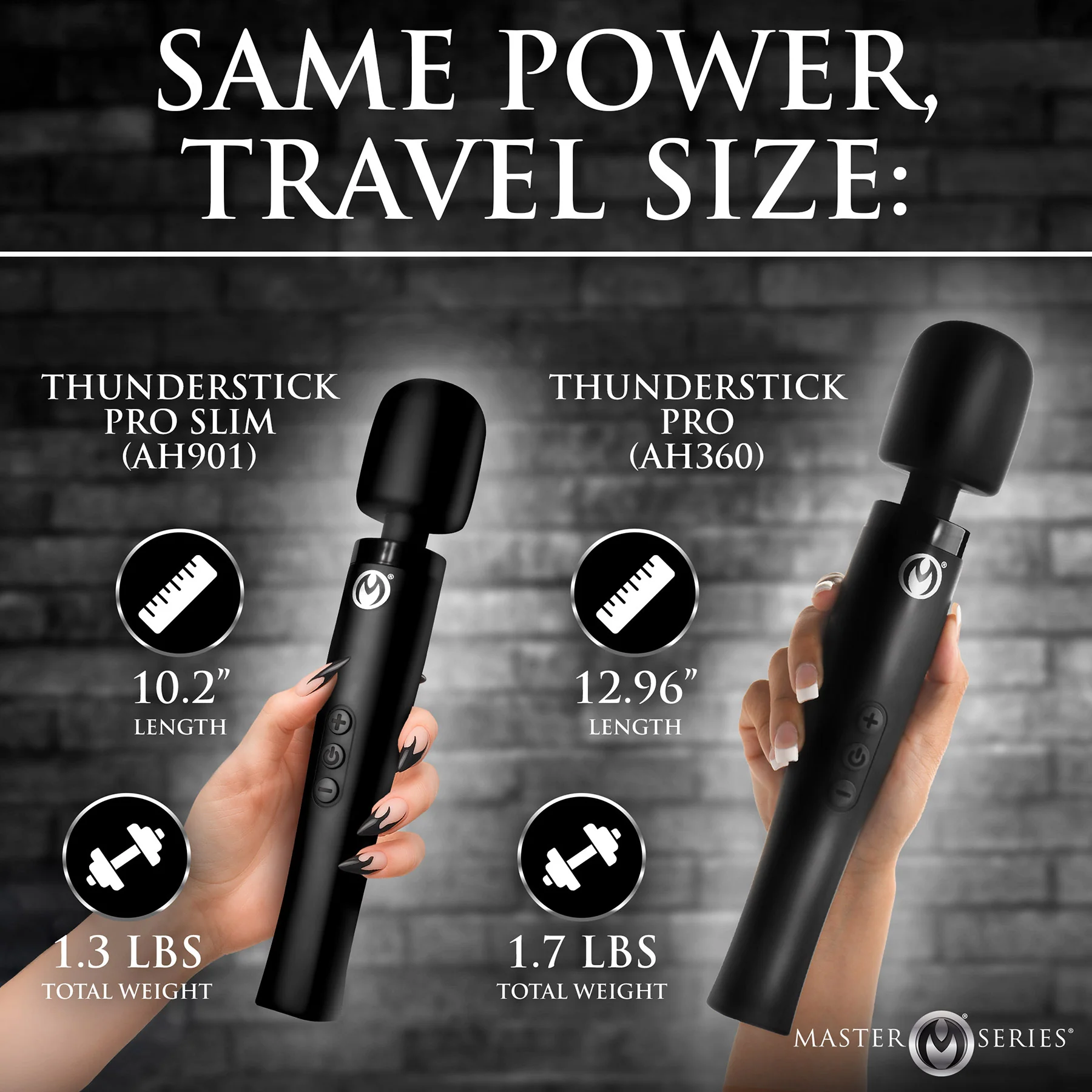 Master Series Thunderstick Pro Slim Wand Massager - Image 6