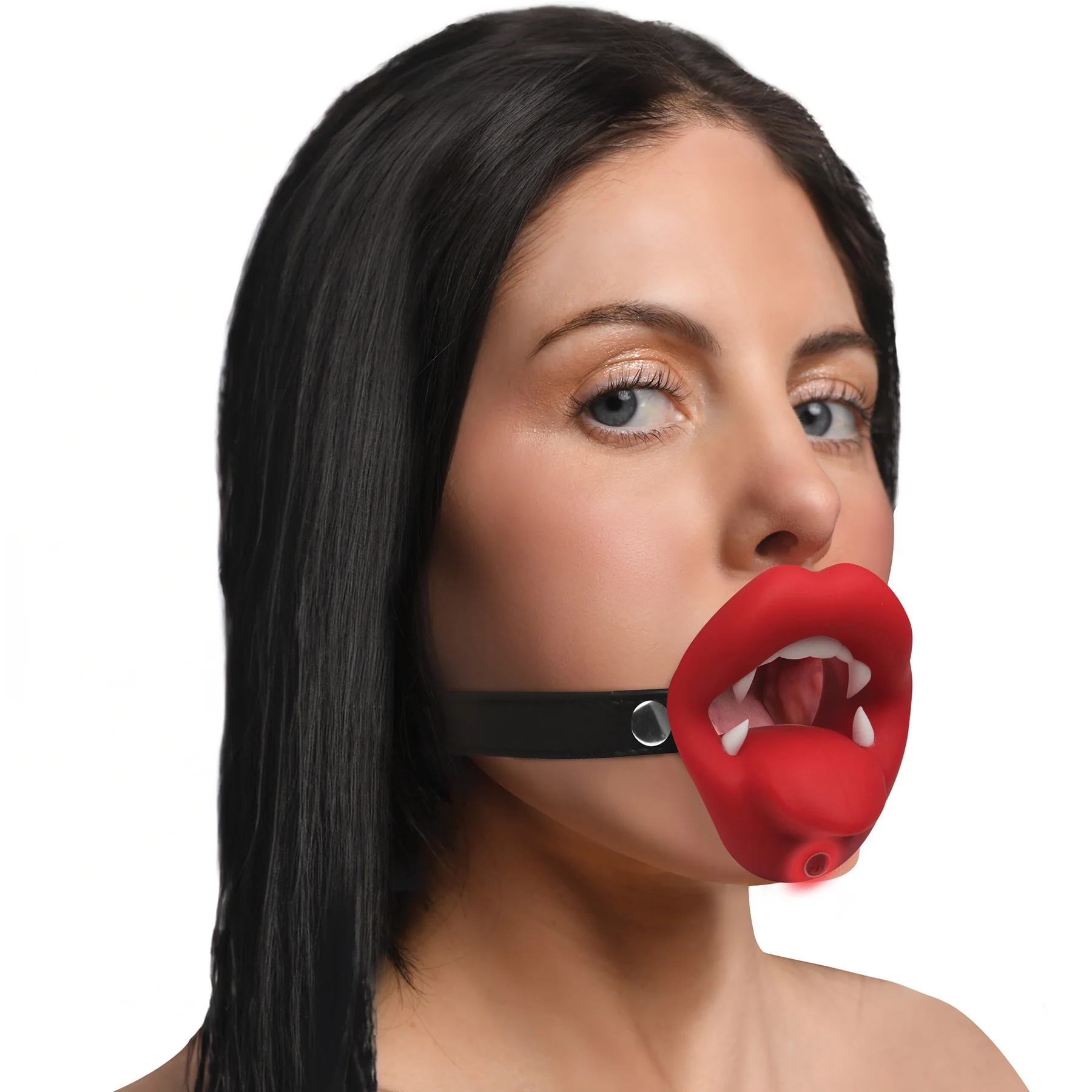 Master Series Vampire Vibrating Silicone Mouth Gag - Image 3
