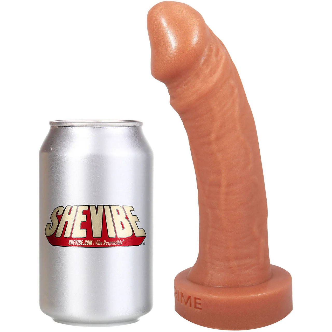 Maxime 8" Dual-Density Realistic Silicone Dildo By Uberrime - Caramel - Image 7