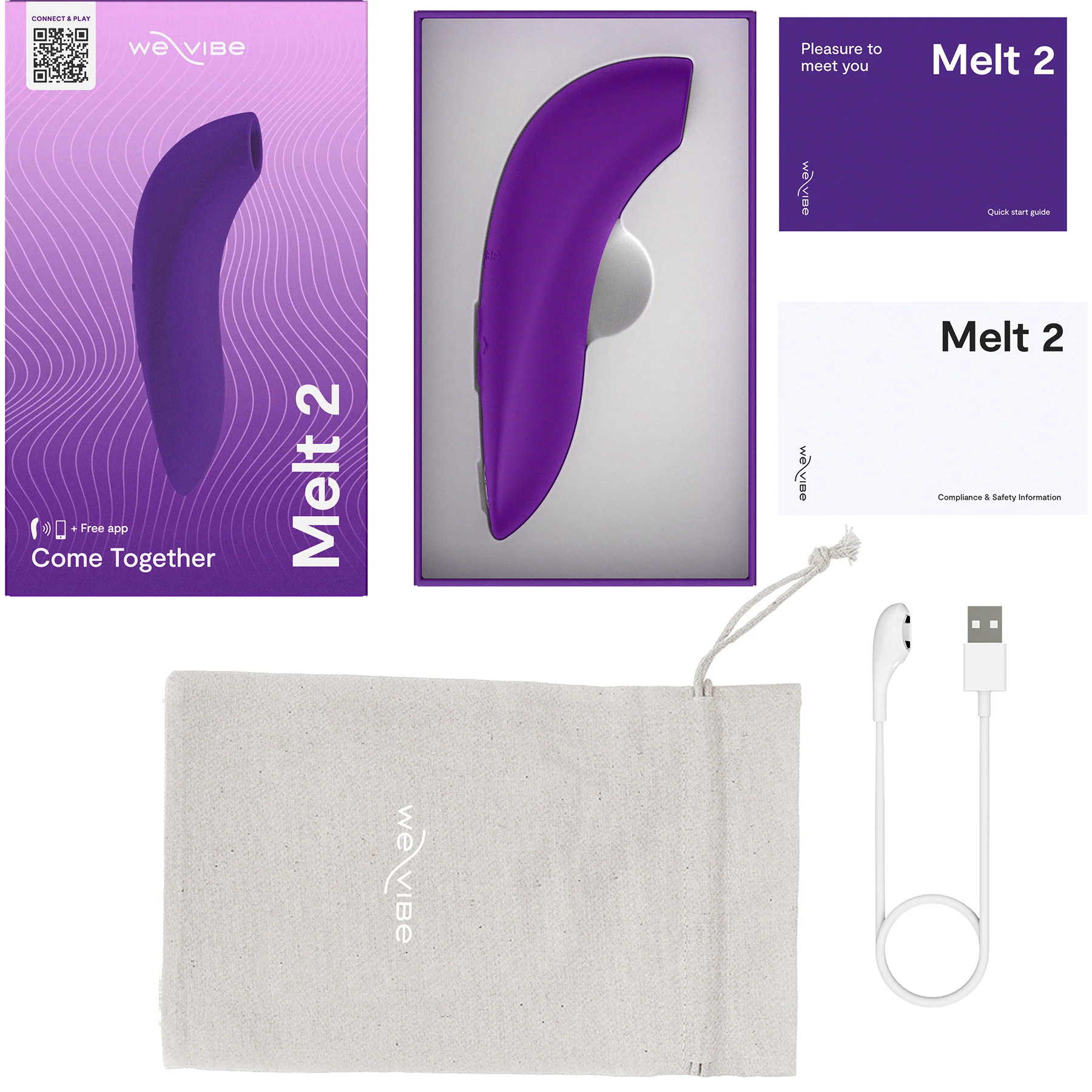 Melt 2 By We-Vibe Waterproof Rechargeable Pleasure Air™ Clitoral Stimulator - Image 28