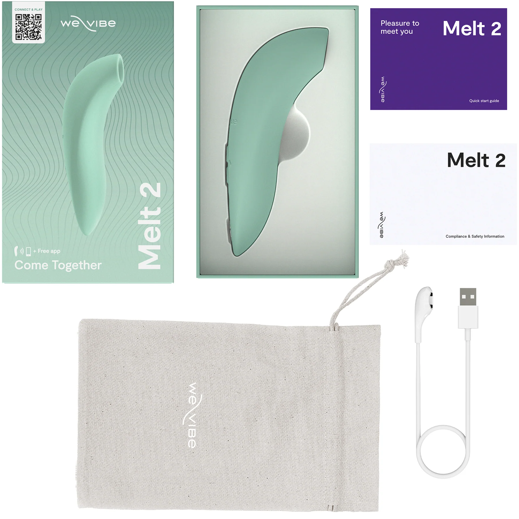 Melt 2 By We-Vibe Waterproof Rechargeable Pleasure Air™ Clitoral Stimulator - Image 59