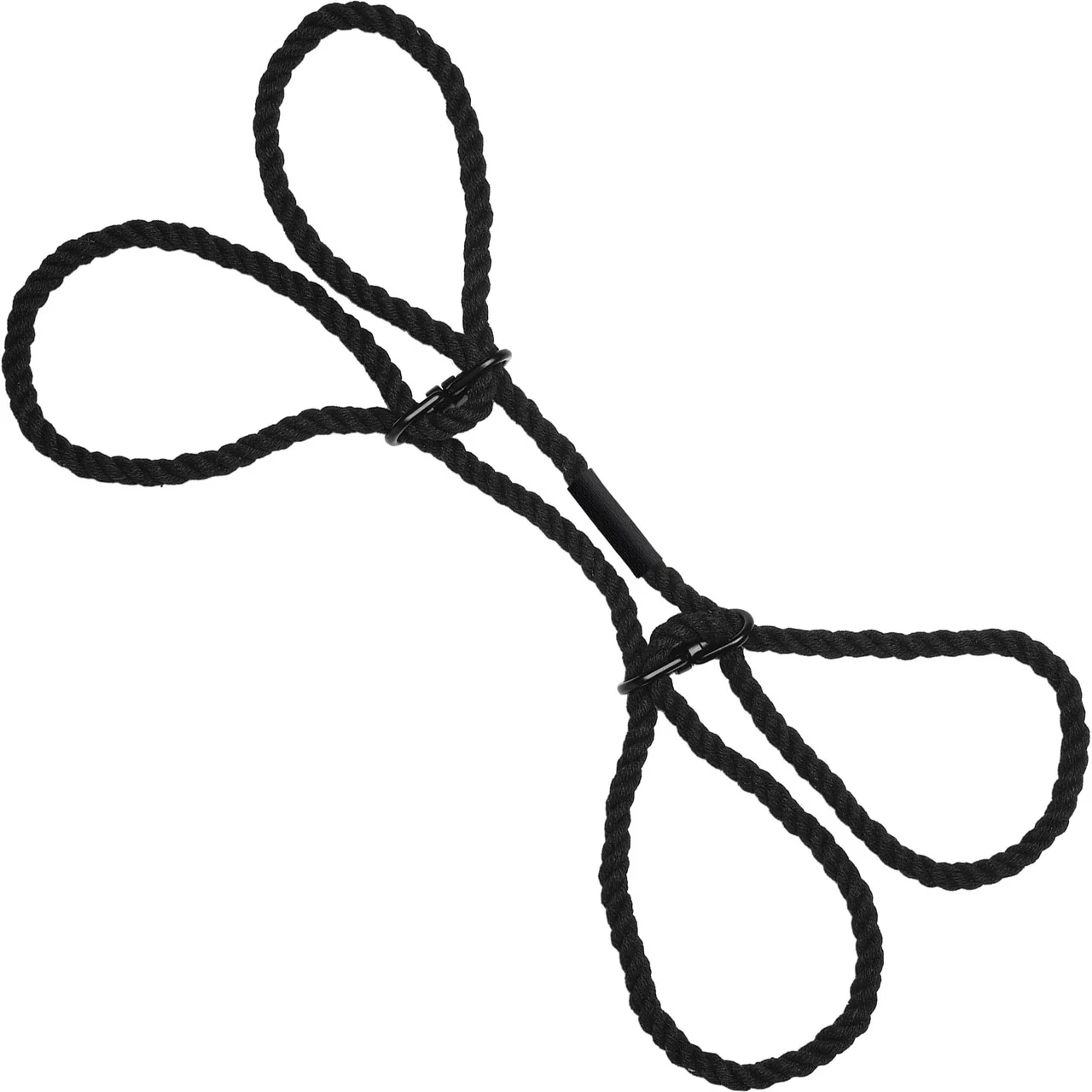 MERCI Restrain Hemp Wrist or Ankle Cuffs By Doc Johnson - Black - Image 3