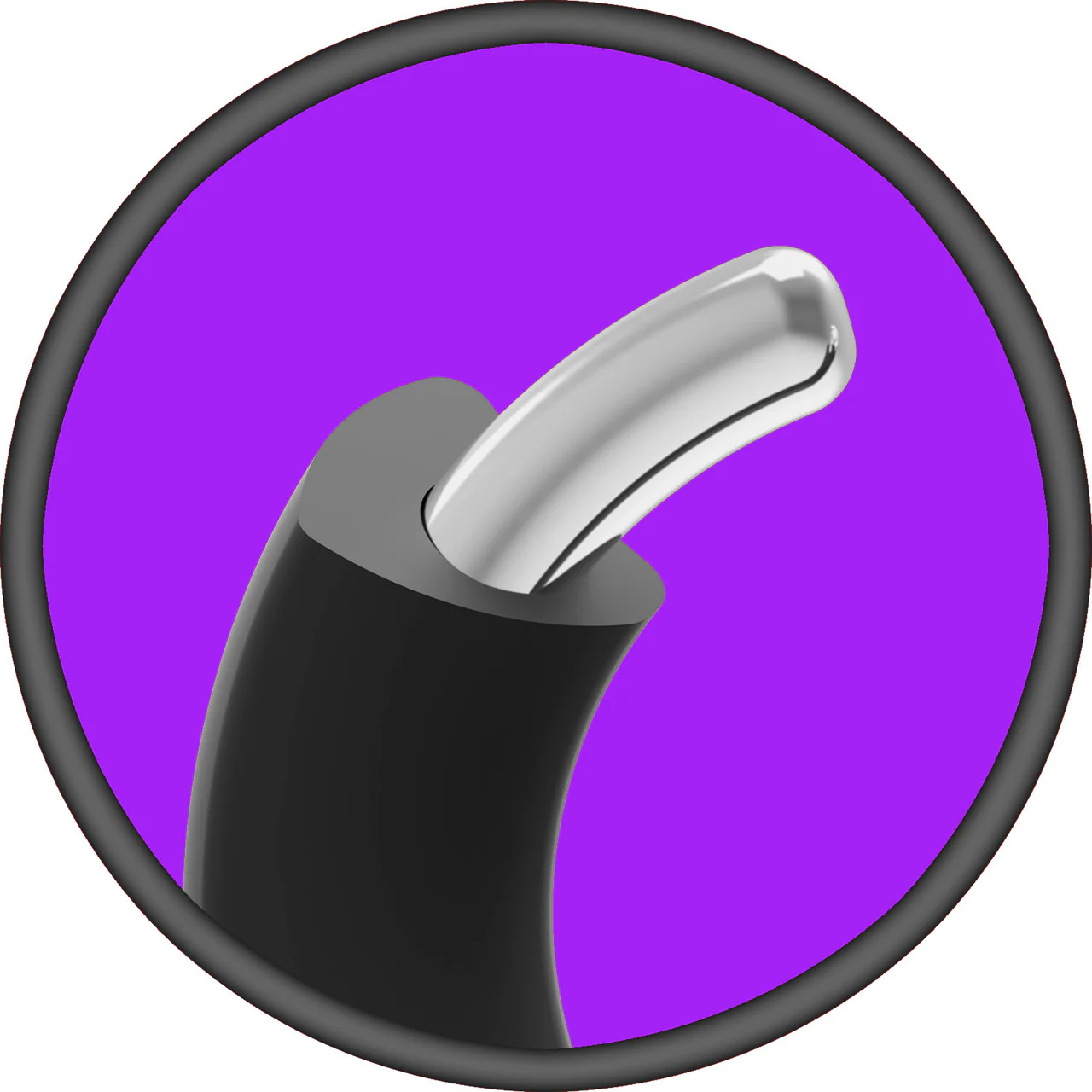 MERCI The Paradox 1.77" Silicone-Covered Metal Cock Ring By Doc Johnson - Image 7