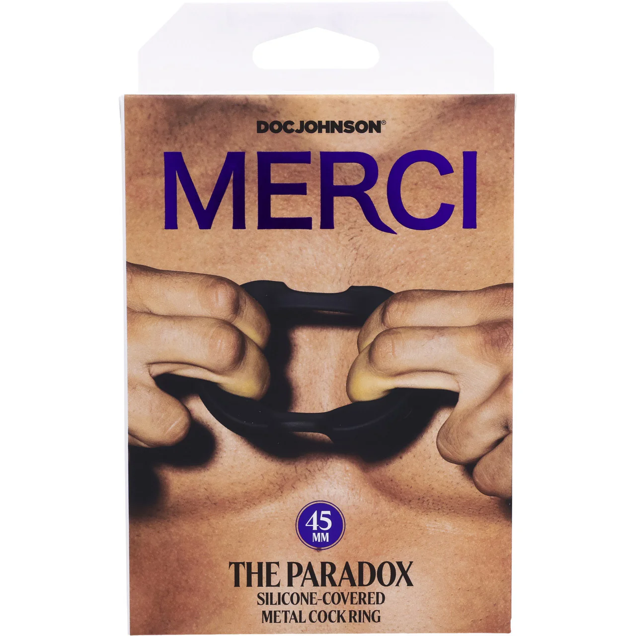 MERCI The Paradox 1.77" Silicone-Covered Metal Cock Ring By Doc Johnson - Image 8