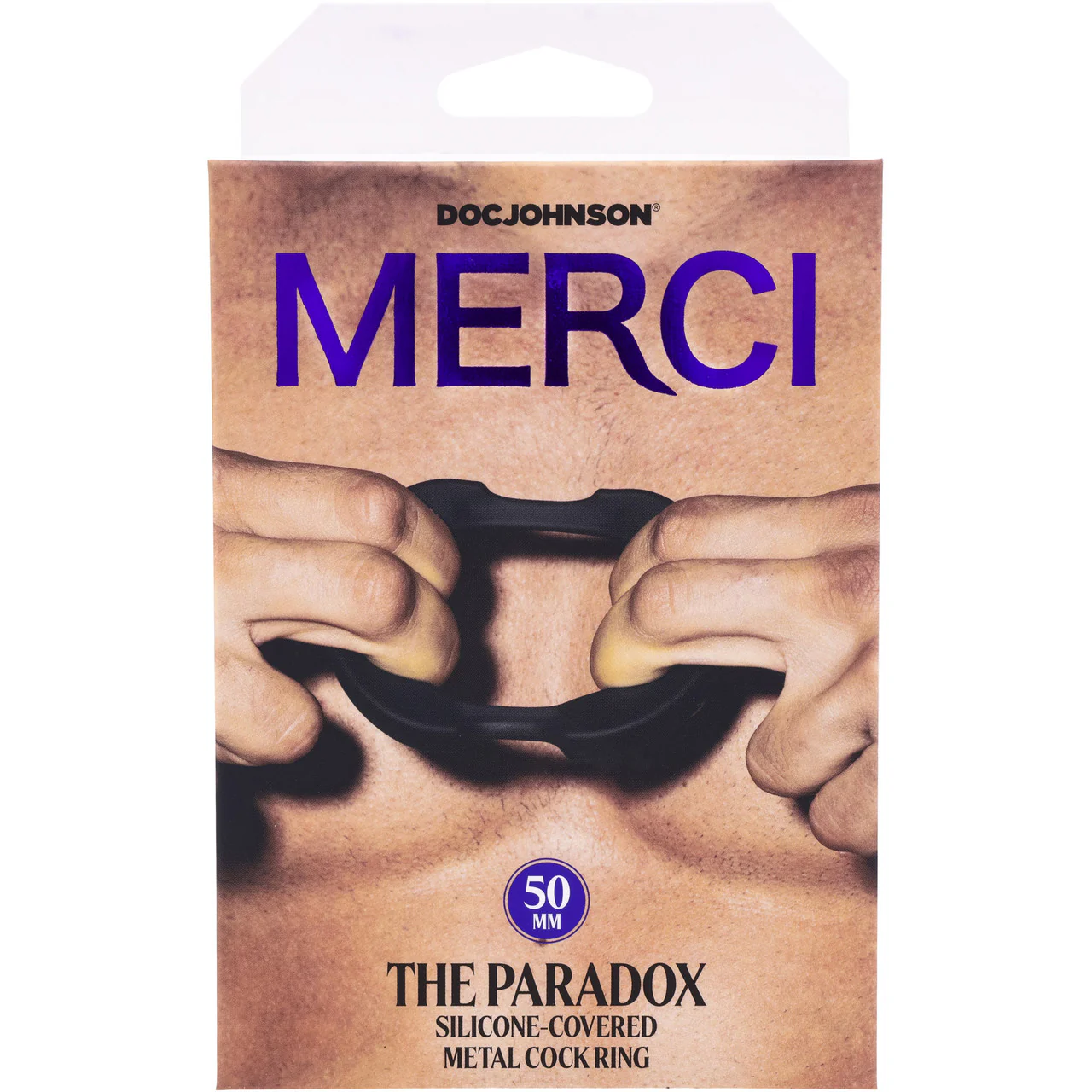 MERCI The Paradox 1.97" Silicone-Covered Metal Cock Ring By Doc Johnson - Image 8
