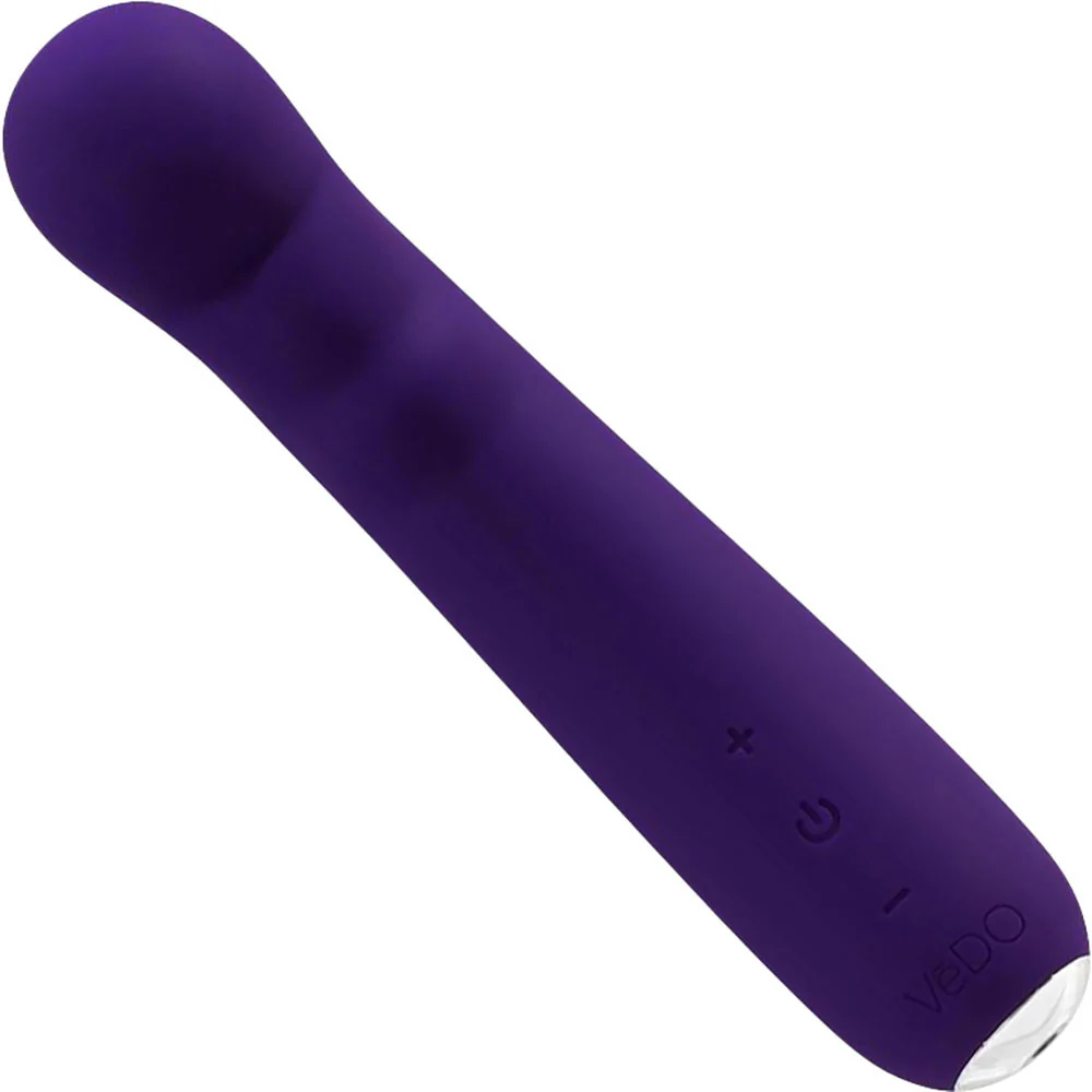 Midori Rechargeable Waterproof Silicone G-Spot Vibrator by VeDO - Deep Purple - Image 2