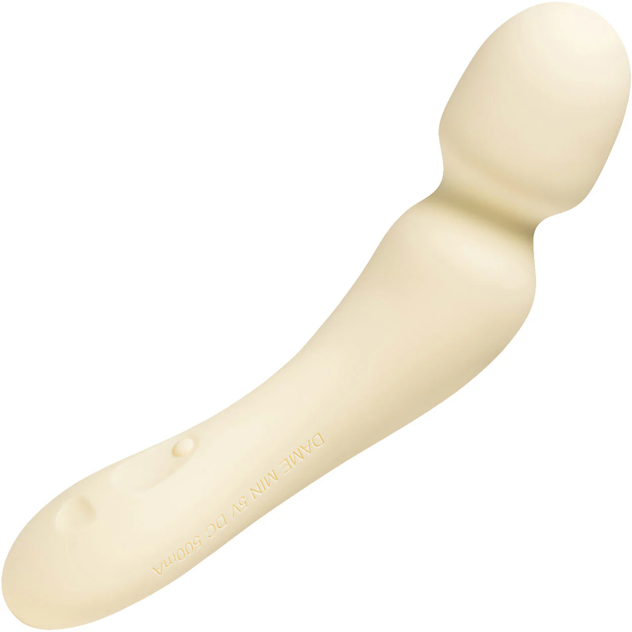 Min Silicone Waterproof Rechargeable Mini Wand Vibrator By Dame - Image 3
