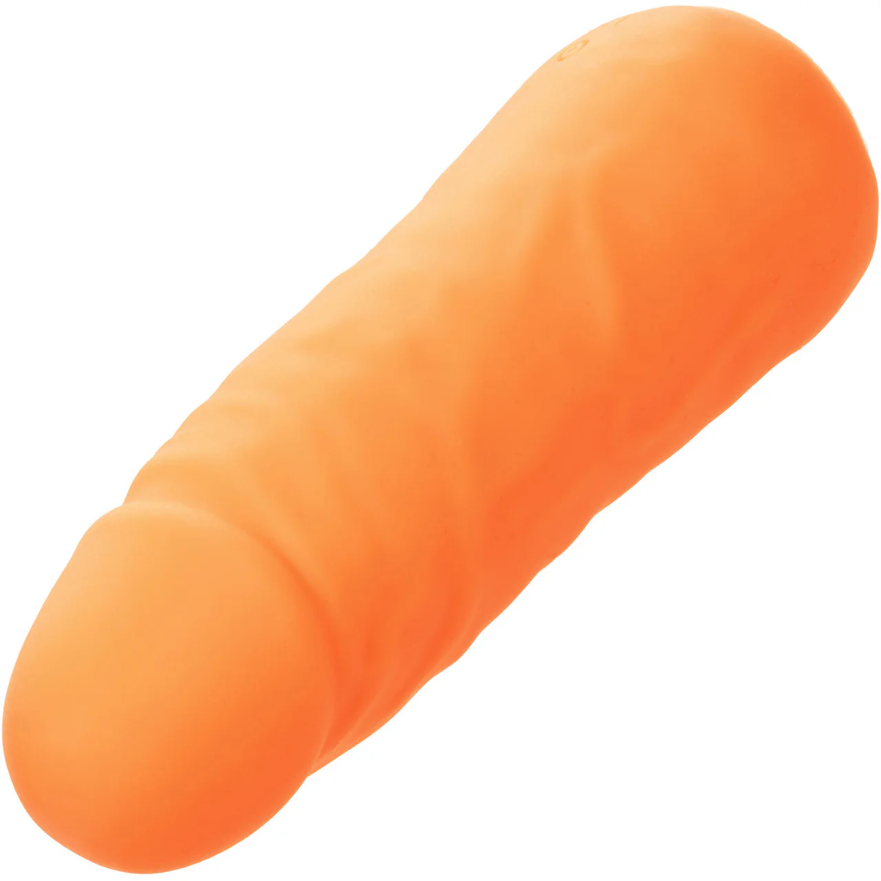 Mini Vibrating Studs Rechargeable Waterproof Silicone Dildo By CalExotics - Orange - Image 5