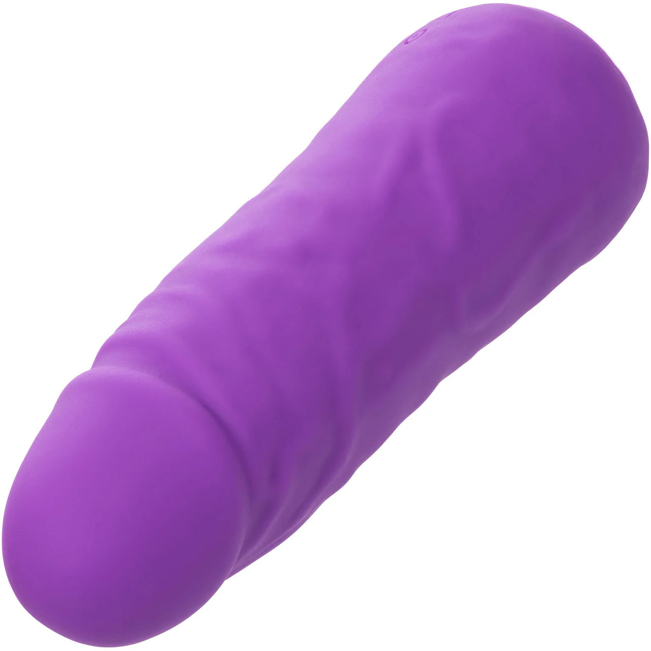 Mini Vibrating Studs Rechargeable Waterproof Silicone Dildo By CalExotics - Purple - Image 5