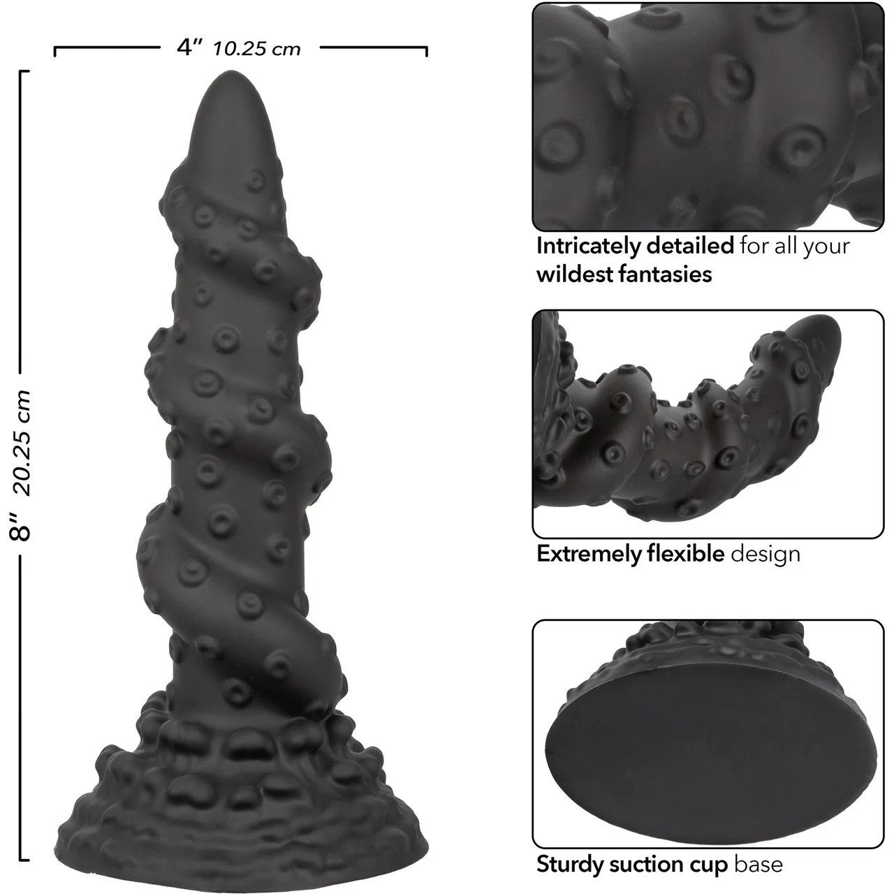 Monster Dong™ The Kraken 8" Silicone Suction Cup Fantasy Dildo By CalExotics - Image 6