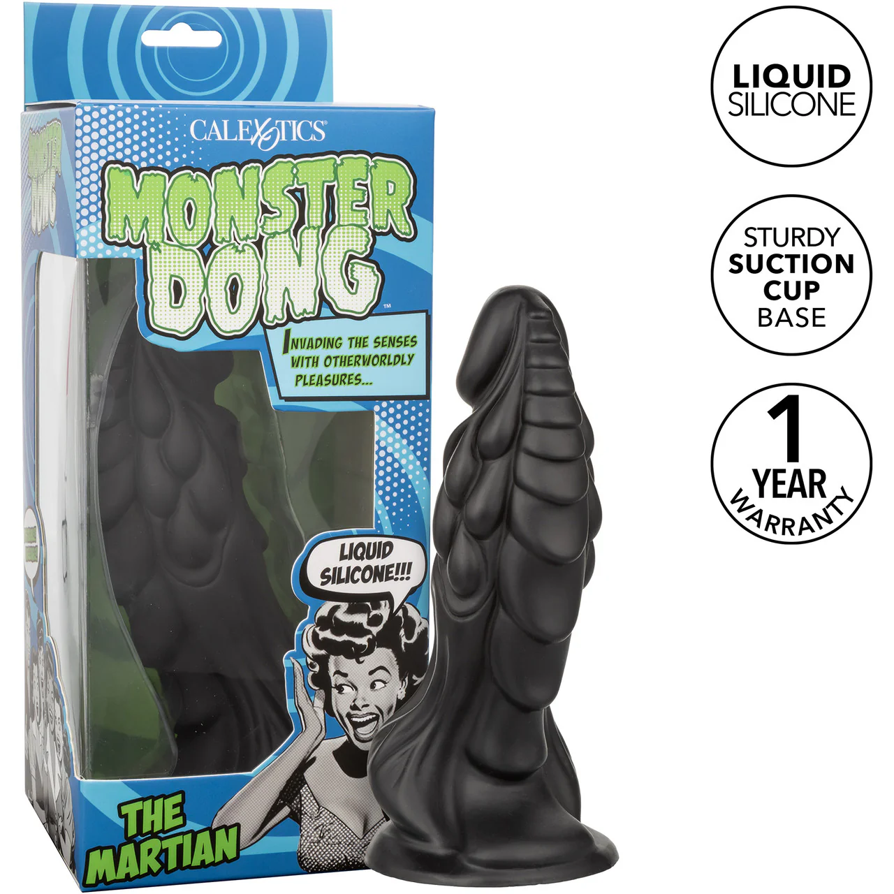 Monster Dong™ The Martian 7.75" Silicone Suction Cup Fantasy Dildo By CalExotics - Image 8