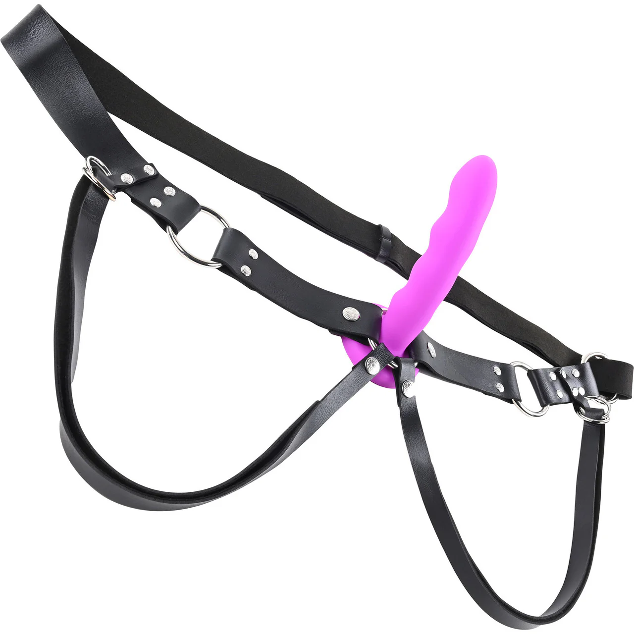 Montero Adjustable Faux Leather Strap-On Harness By Sportsheets - Image 6