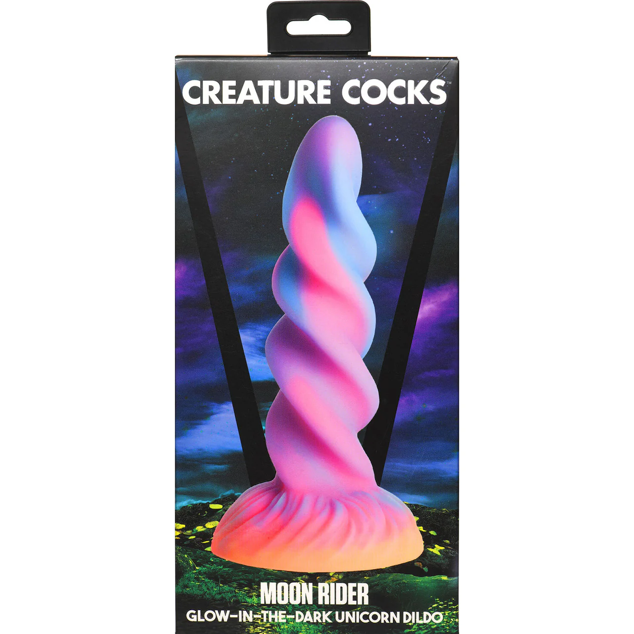 Moon Rider Glow In The Dark Unicorn 8" Silicone Suction Cup Dildo By Creature Cocks - Image 15
