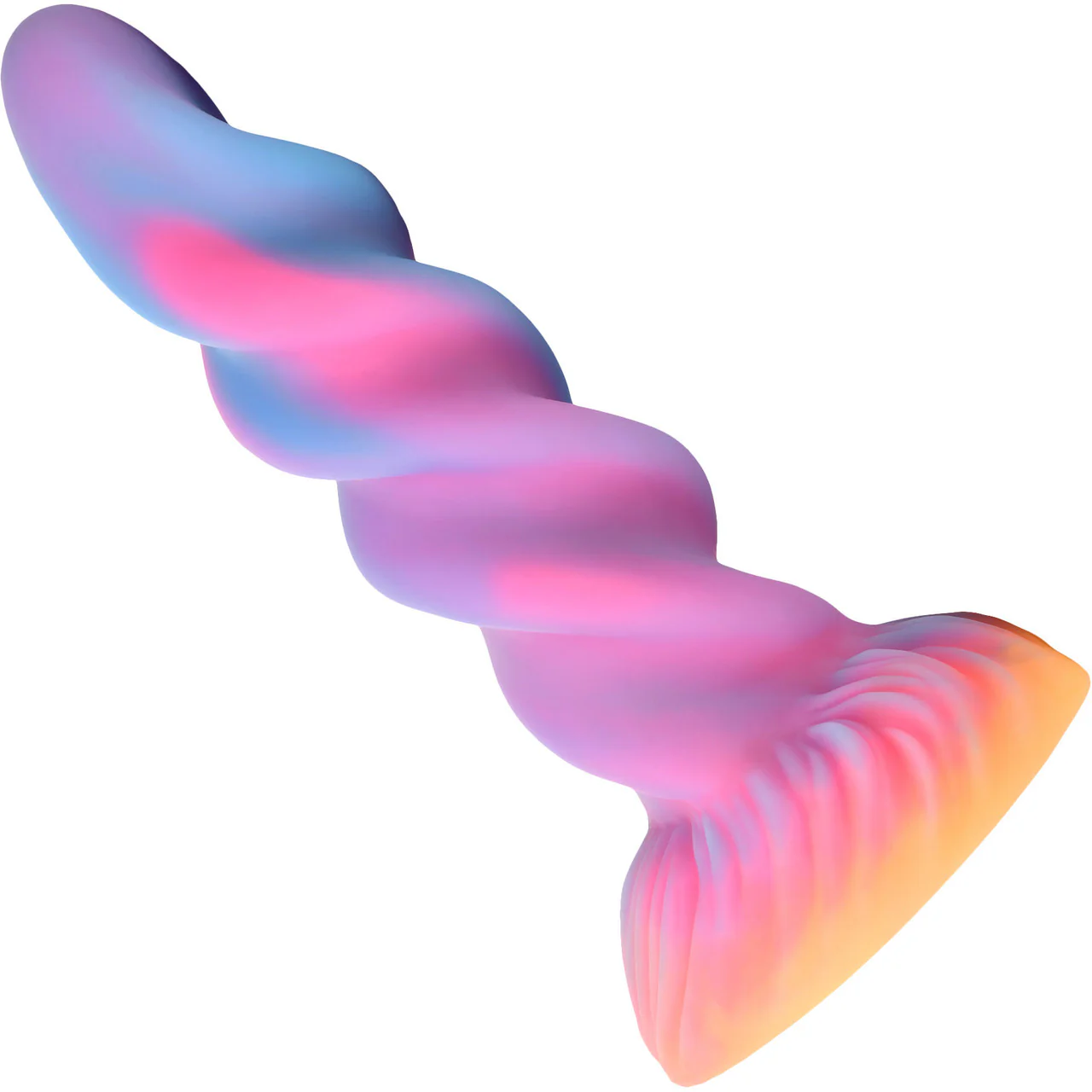 Moon Rider Glow In The Dark Unicorn 8" Silicone Suction Cup Dildo By Creature Cocks - Image 2