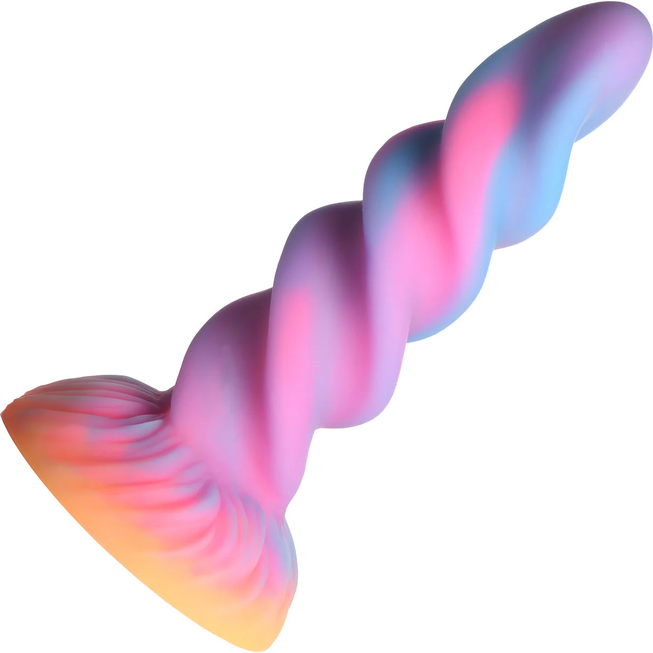 Moon Rider Glow In The Dark Unicorn 8" Silicone Suction Cup Dildo By Creature Cocks - Image 3