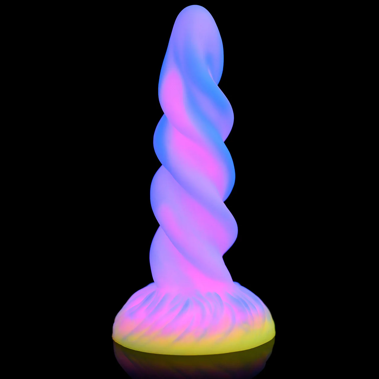 Moon Rider Glow In The Dark Unicorn 8" Silicone Suction Cup Dildo By Creature Cocks - Image 5