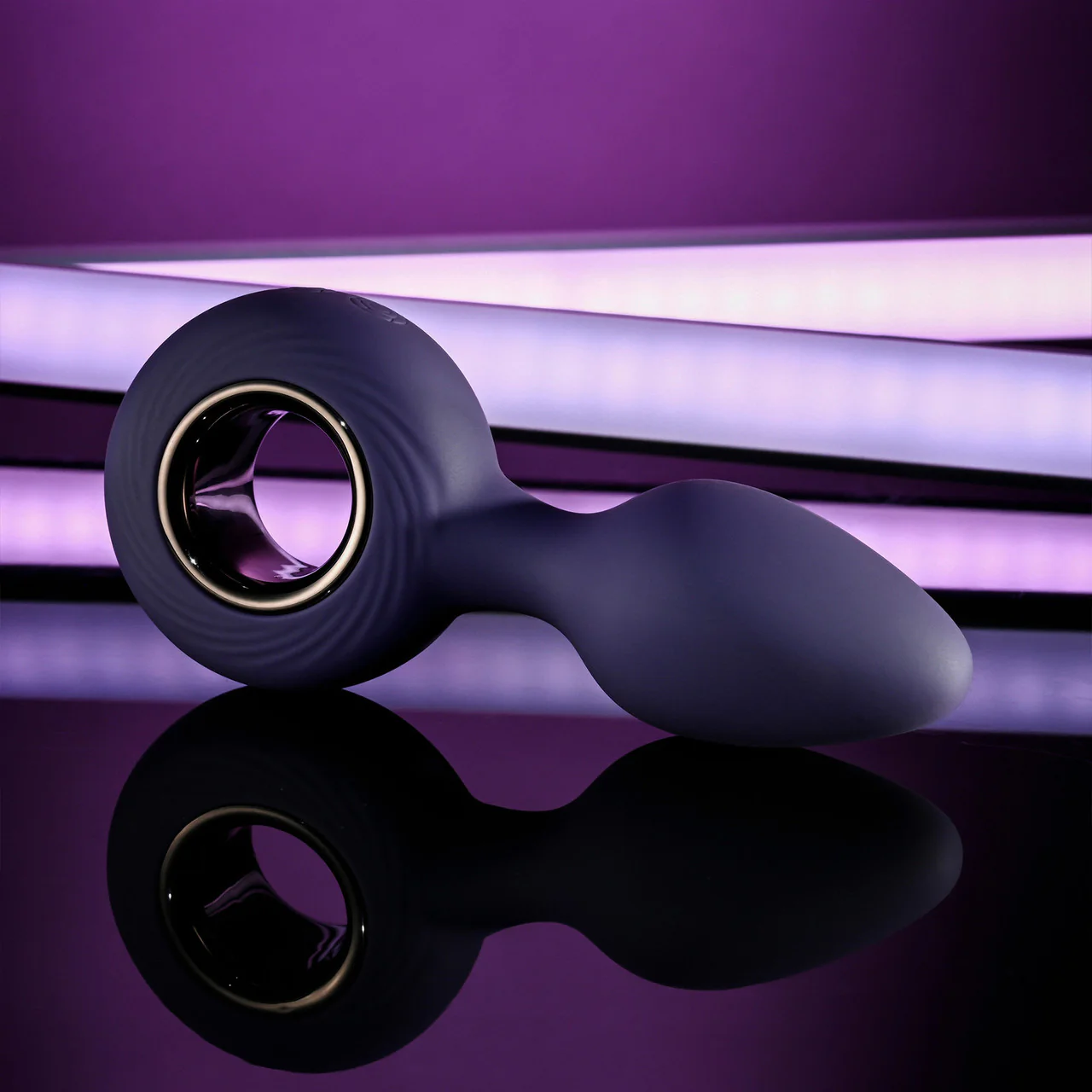 My Precious Rechargeable Waterproof Silicone Vibrating Anal Plug By Evolved Novelties - Purple - Image 4