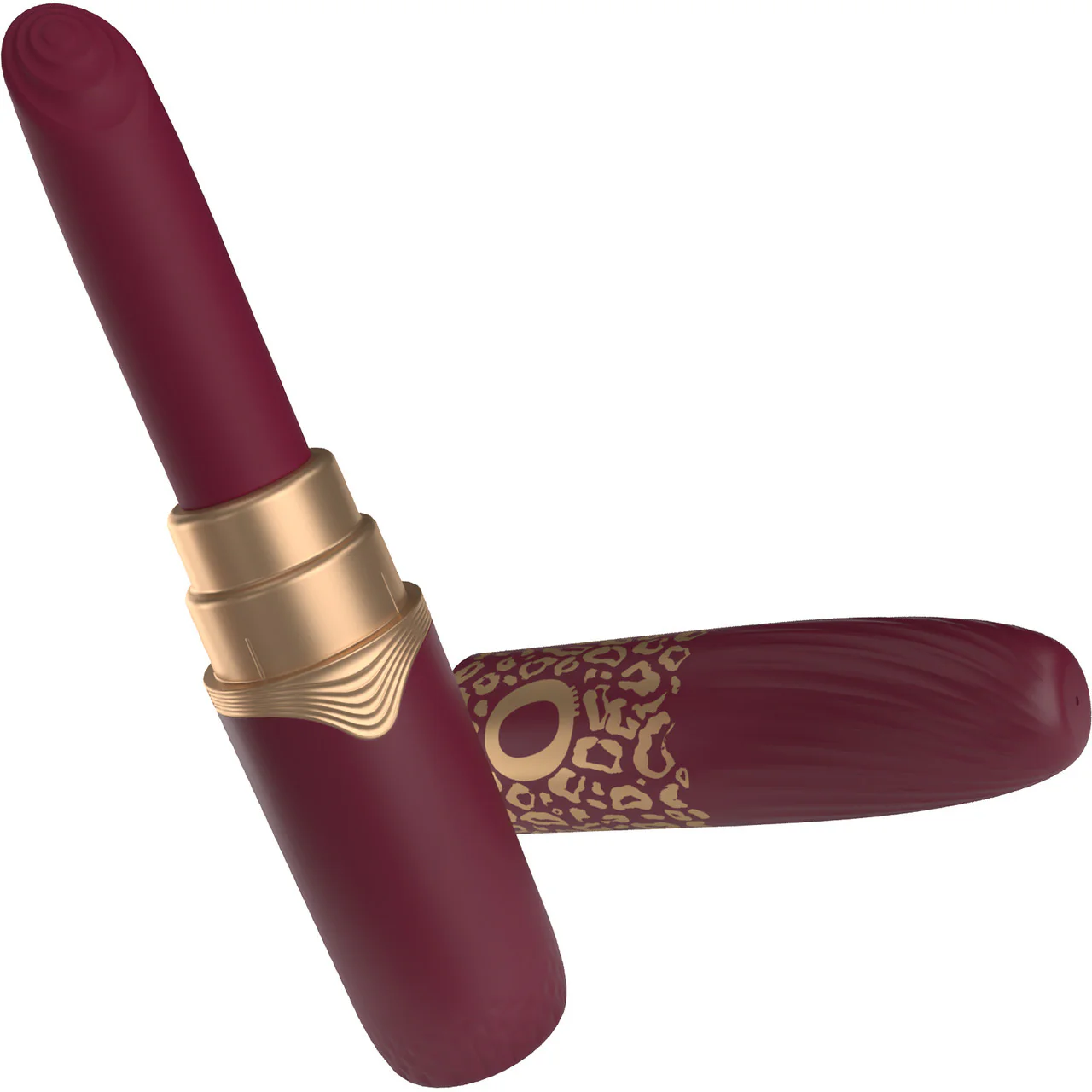 My Secret Premium Rechargeable Vibrating Lipstick With 4 Tips By Screaming O - Merlot - Image 2
