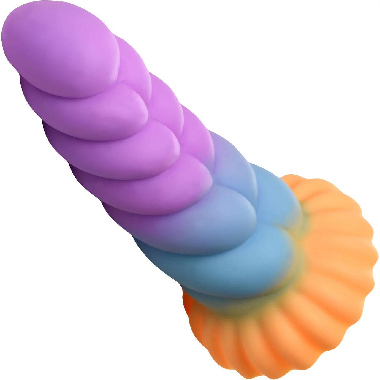 Mystique Unicorn Curvy Bumpy 8.3" Silicone Suction Cup Dildo By Creature Cocks - Image 7