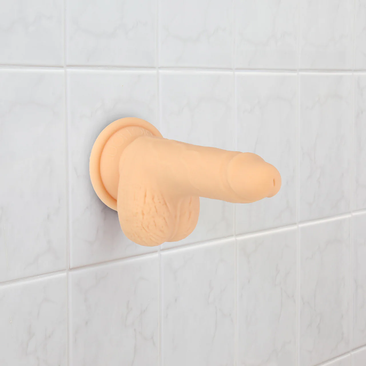 Naked Addiction Thrusting 6.5" Silicone Suction Cup Dildo With Balls - Vanilla - Image 10