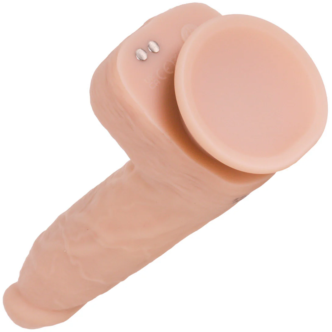 Naked Addiction Thrusting, Vibrating 8.5" Silicone Suction Cup Dildo With Balls & Remote - Image 10