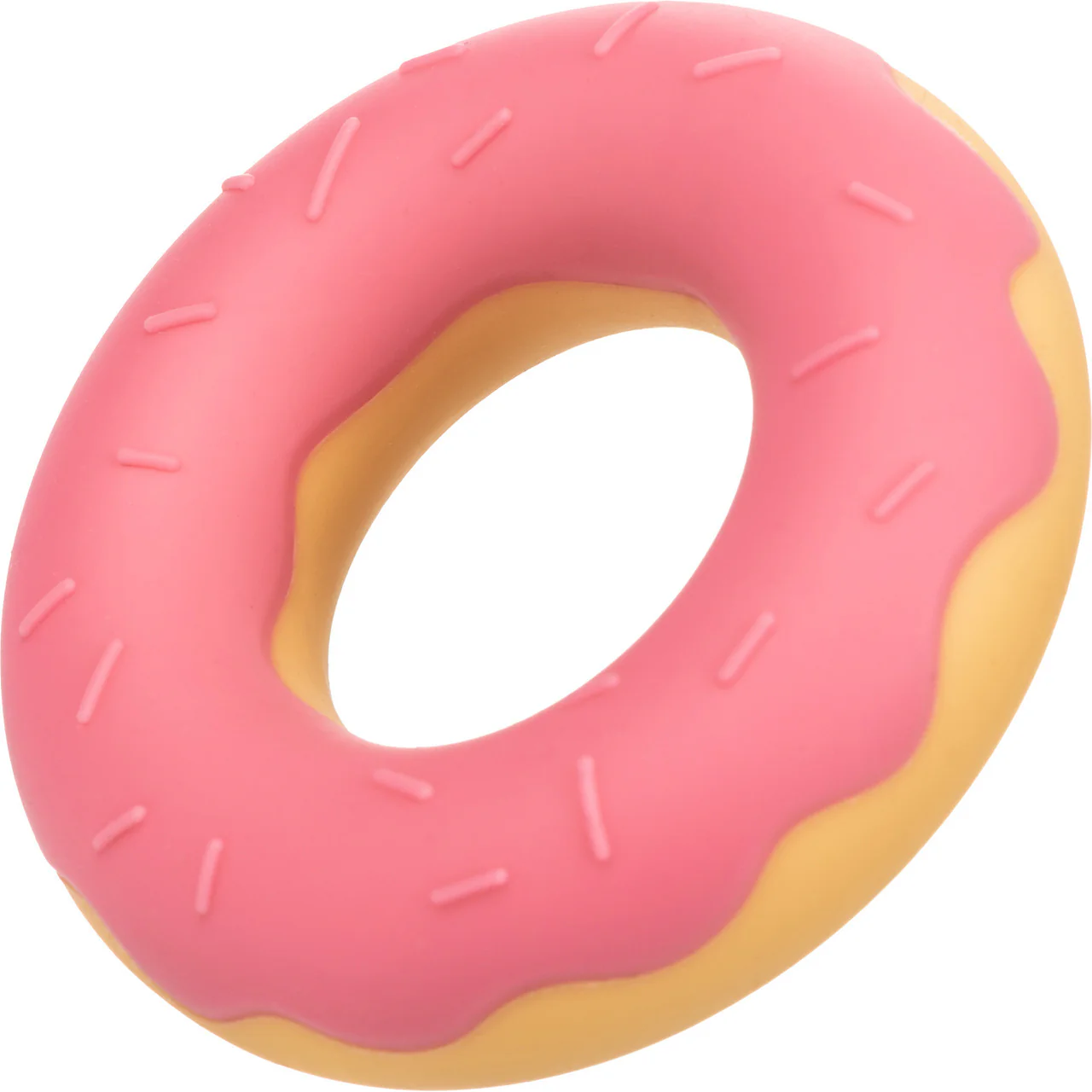 Naughty Bits Dickin' Donuts Silicone Donut Cock Ring By CalExotics - Pink - Image 4