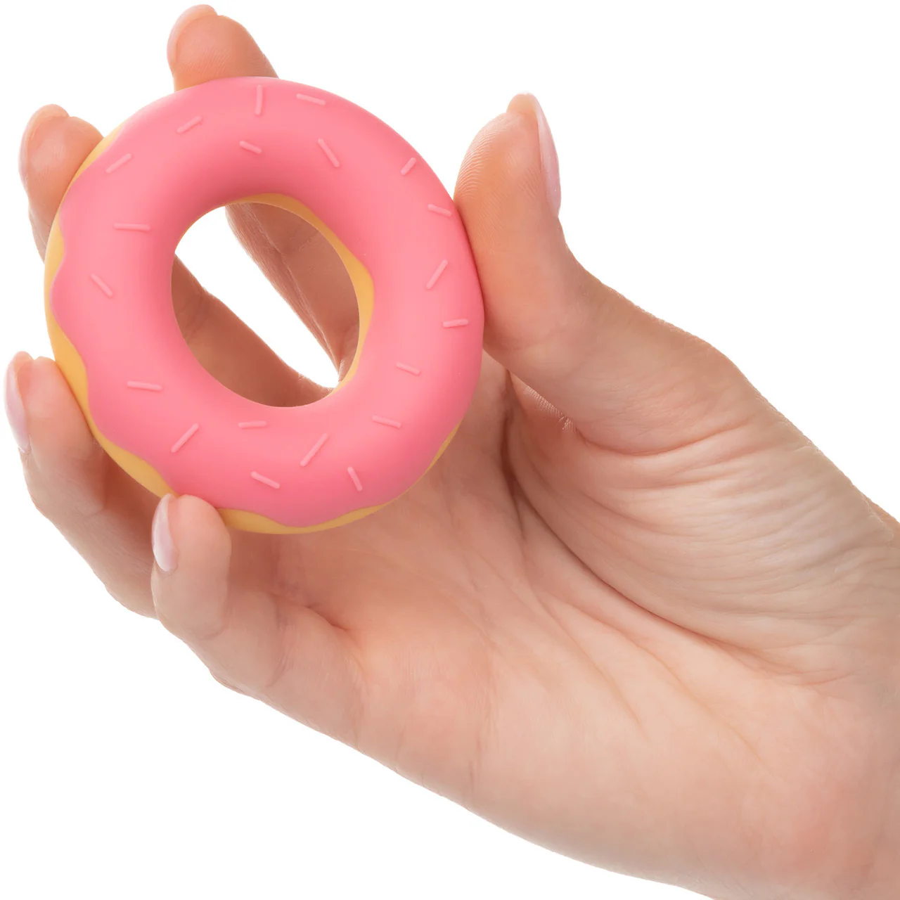 Naughty Bits Dickin' Donuts Silicone Donut Cock Ring By CalExotics - Pink - Image 7