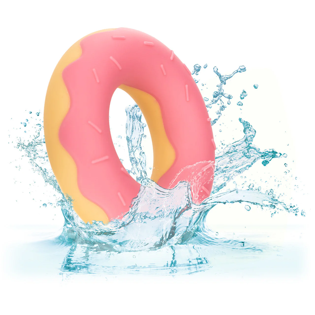 Naughty Bits Dickin' Donuts Silicone Donut Cock Ring By CalExotics - Pink - Image 9