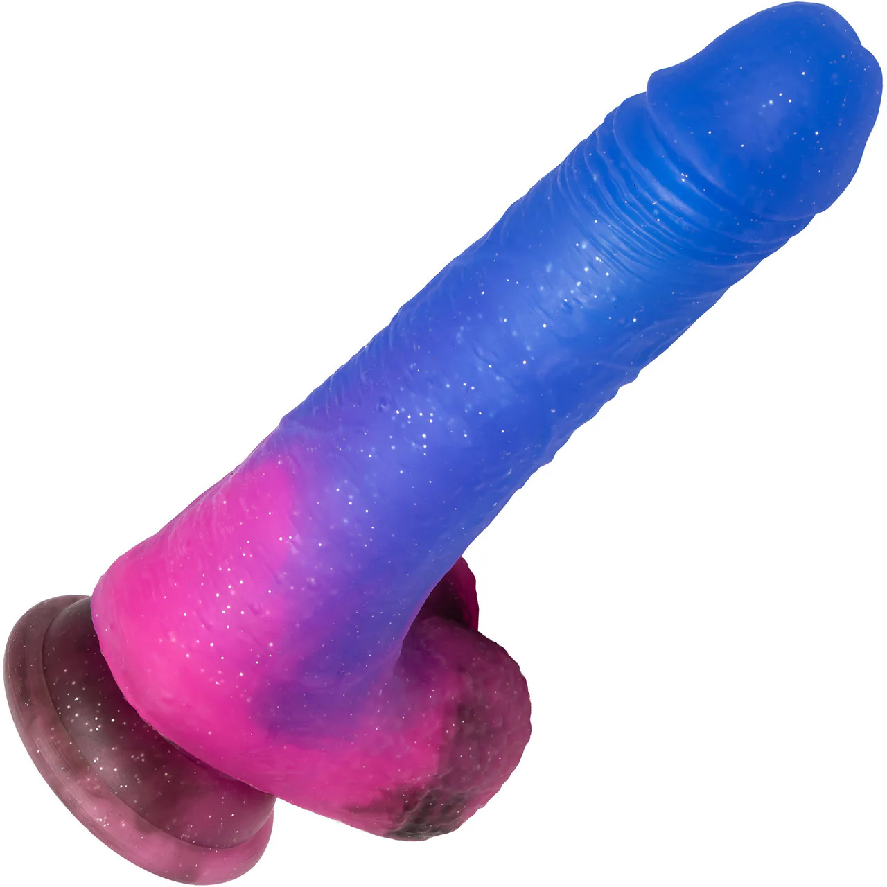Naughty Bits Ombré Hombre Silicone Vibrating Suction Cup 7.25" Dildo by CalExotics - Image 3