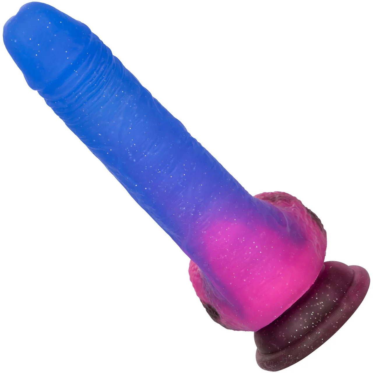 Naughty Bits Ombré Hombre Silicone Vibrating Suction Cup 7.25" Dildo by CalExotics - Image 4