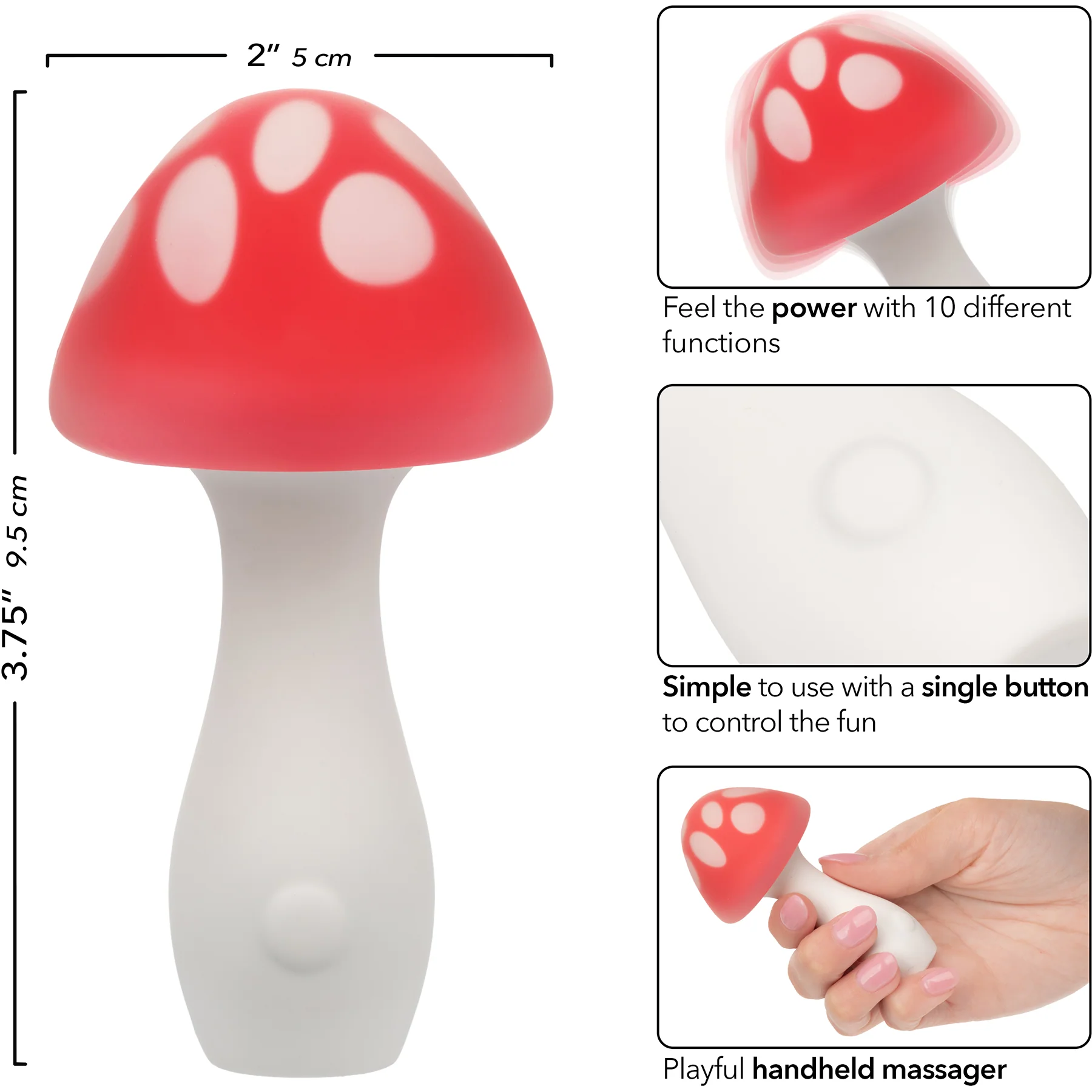 Naughty Bits® Muff Shroom™ Playful Silicone Massager By CalExotics - Image 8