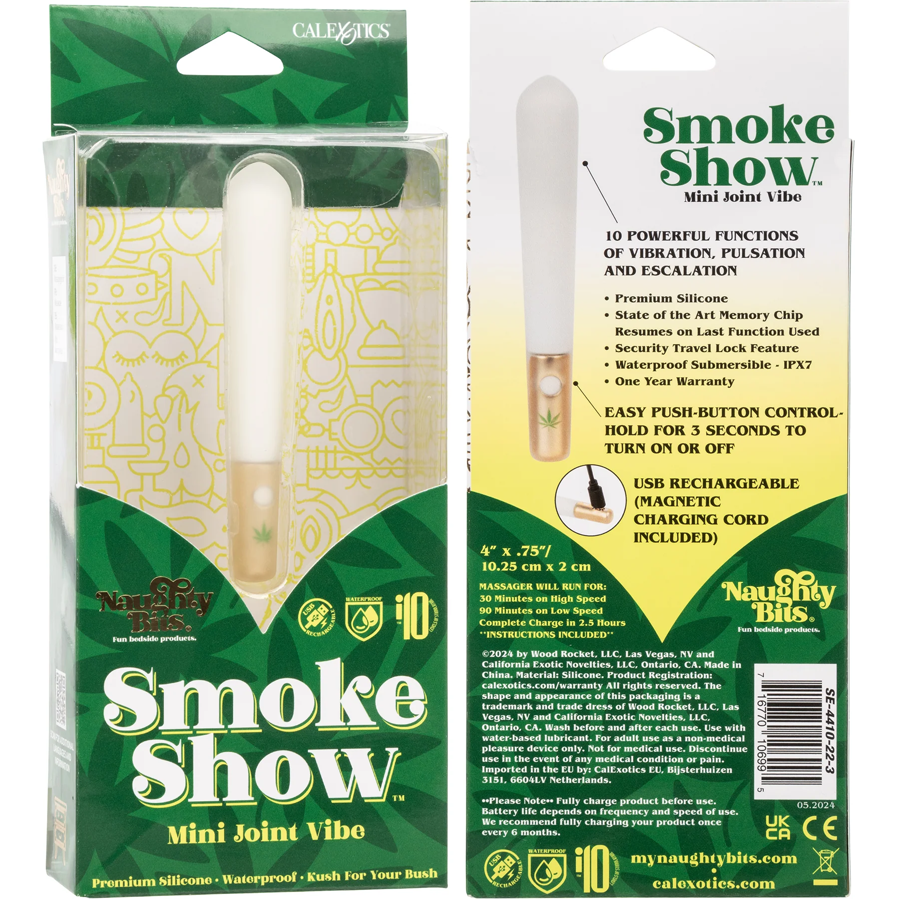 Naughty Bits® Smoke Show™ Mini Joint Silicone Vibe By CalExotics - Image 9