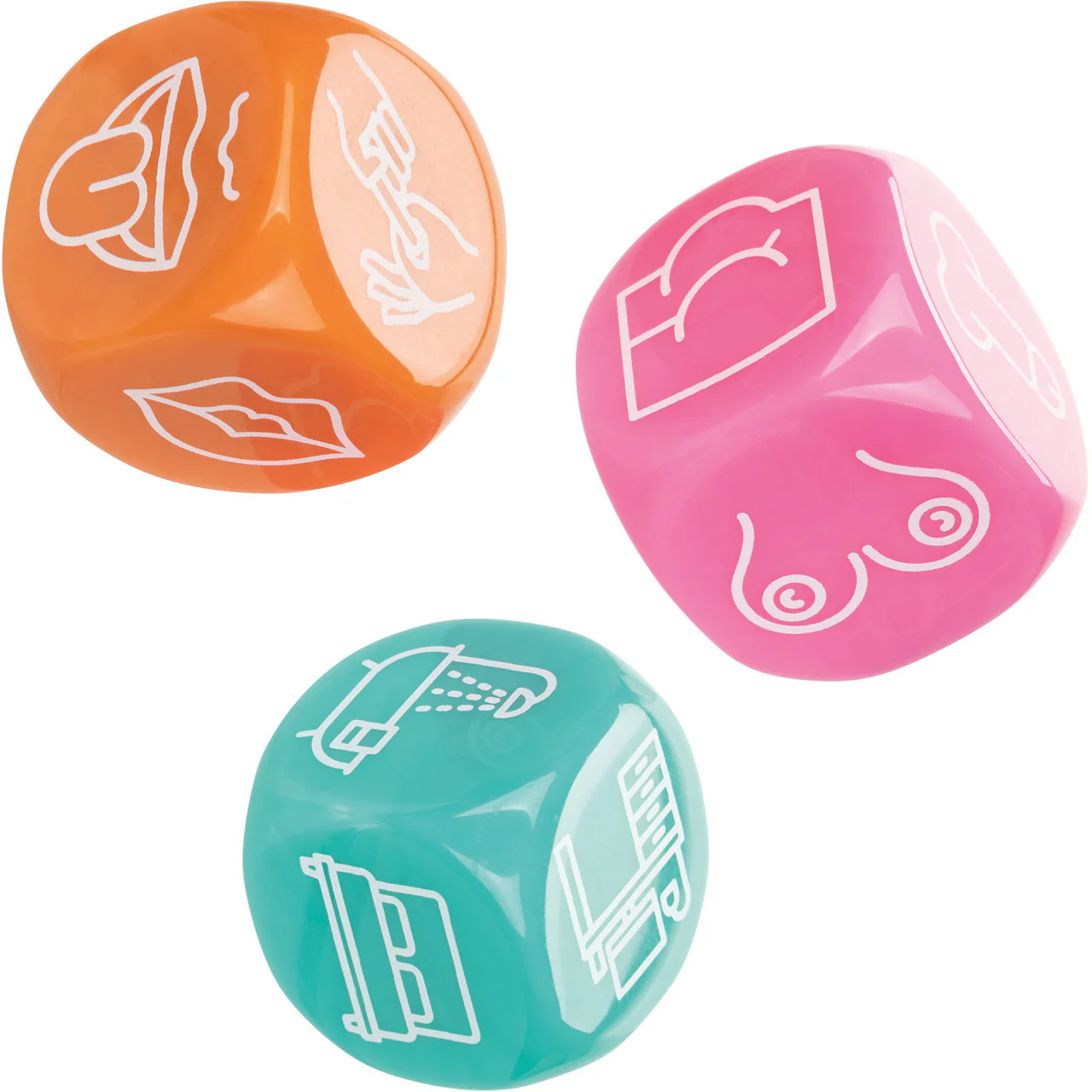 Naughty Bits Roll With It Icon-Based Sex Dice Game By CalExotics - Image 2