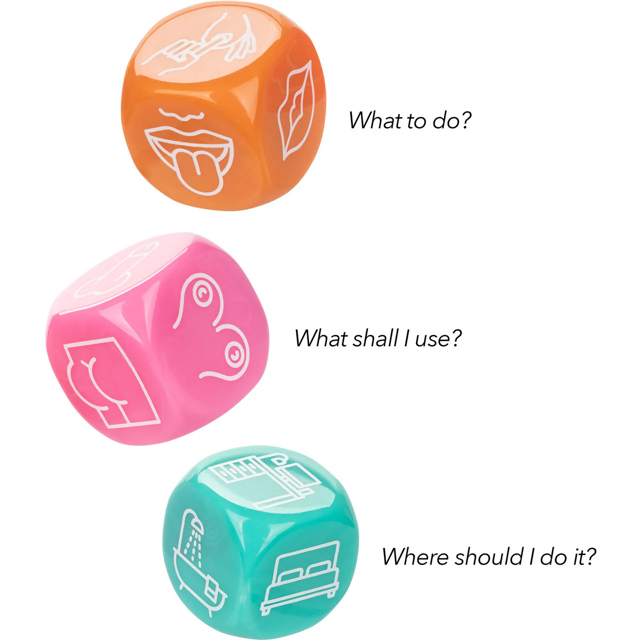 Naughty Bits Roll With It Icon-Based Sex Dice Game By CalExotics - Image 4