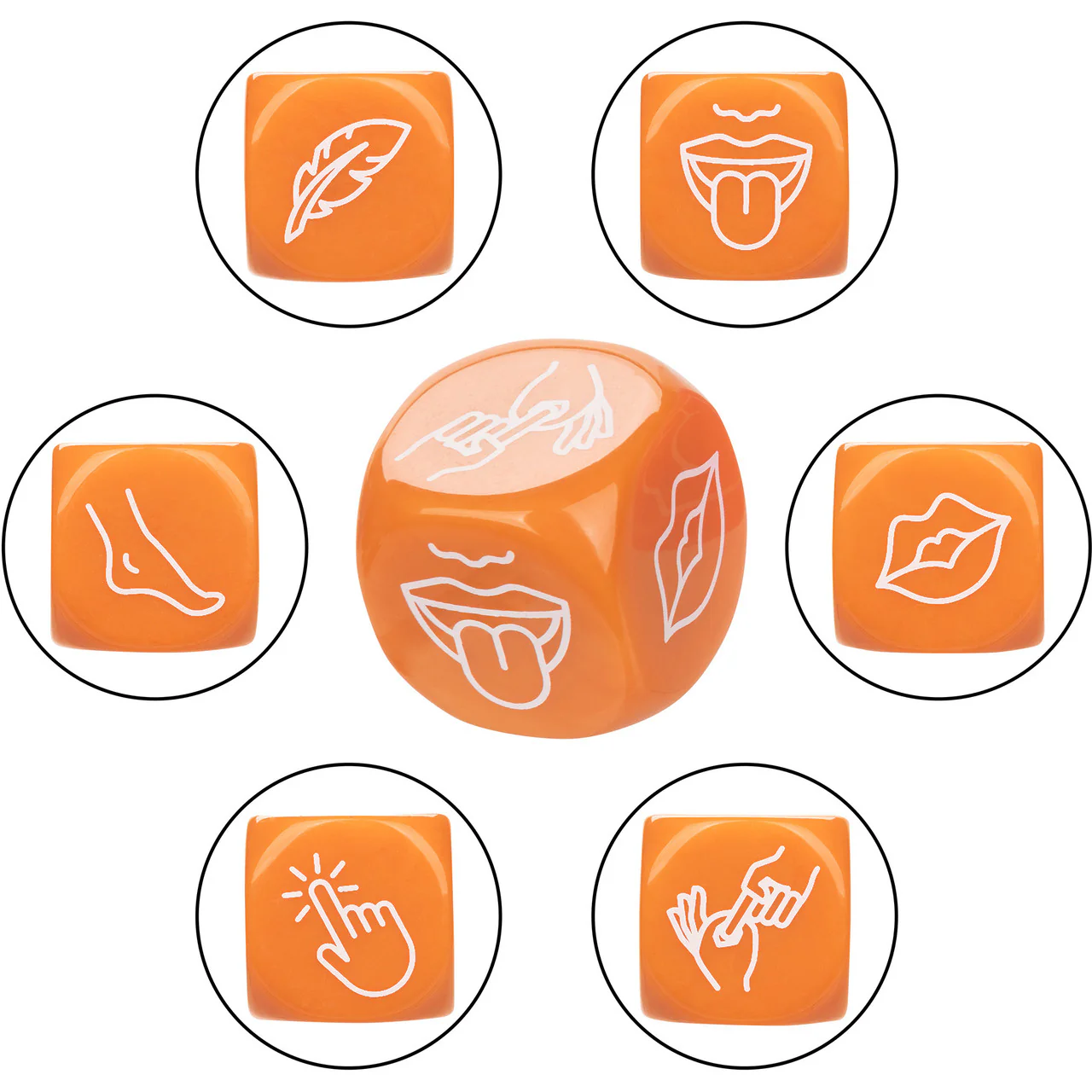 Naughty Bits Roll With It Icon-Based Sex Dice Game By CalExotics - Image 5
