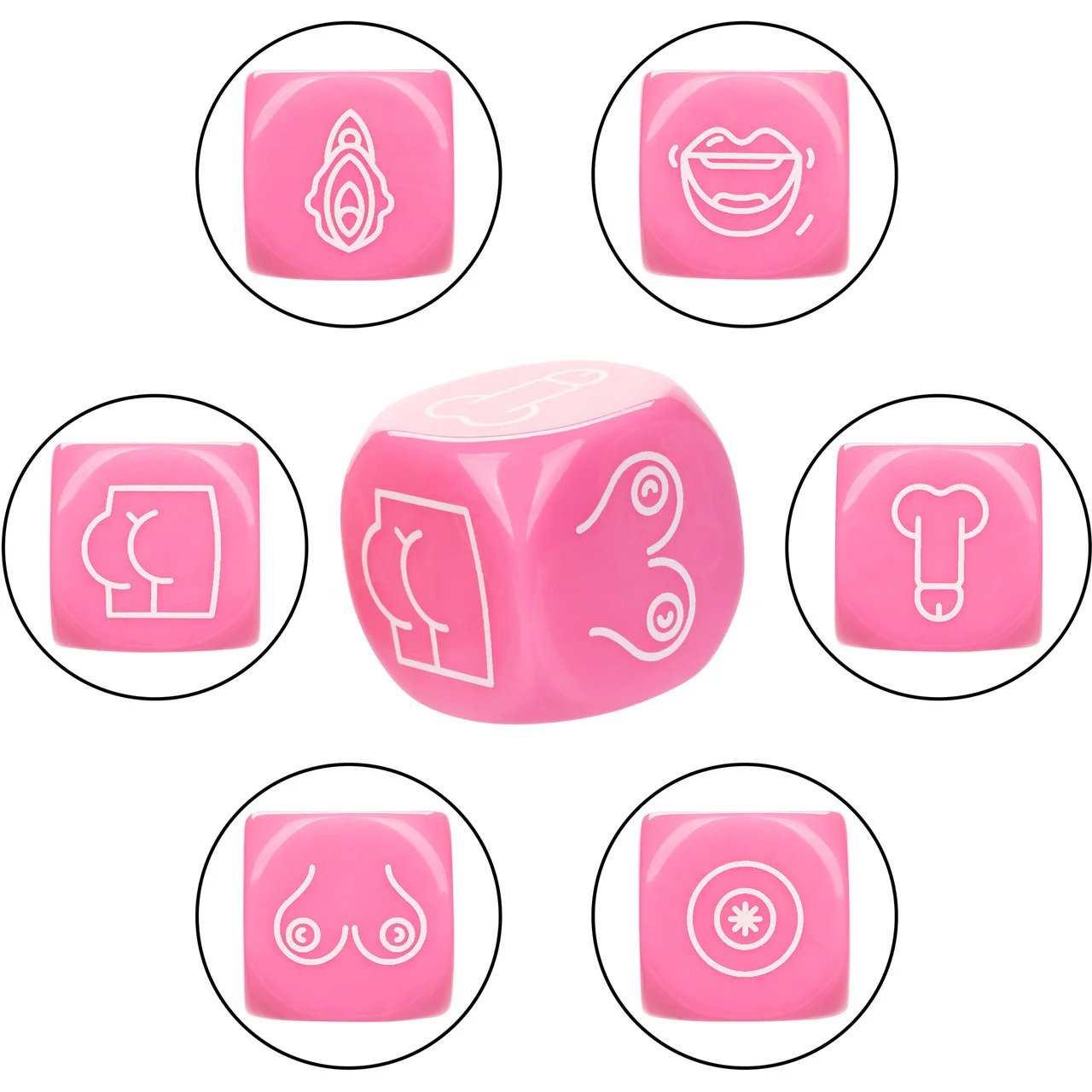 Naughty Bits Roll With It Icon-Based Sex Dice Game By CalExotics - Image 6