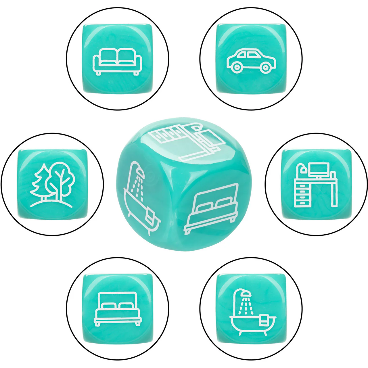 Naughty Bits Roll With It Icon-Based Sex Dice Game By CalExotics - Image 7