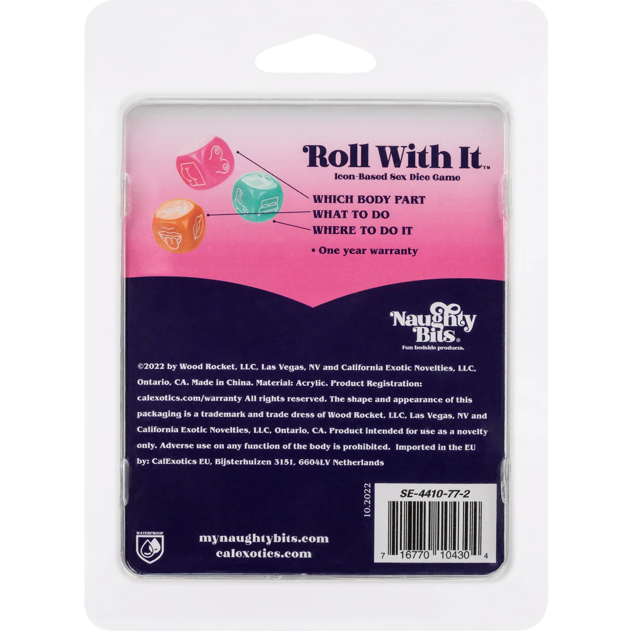 Naughty Bits Roll With It Icon-Based Sex Dice Game By CalExotics - Image 8