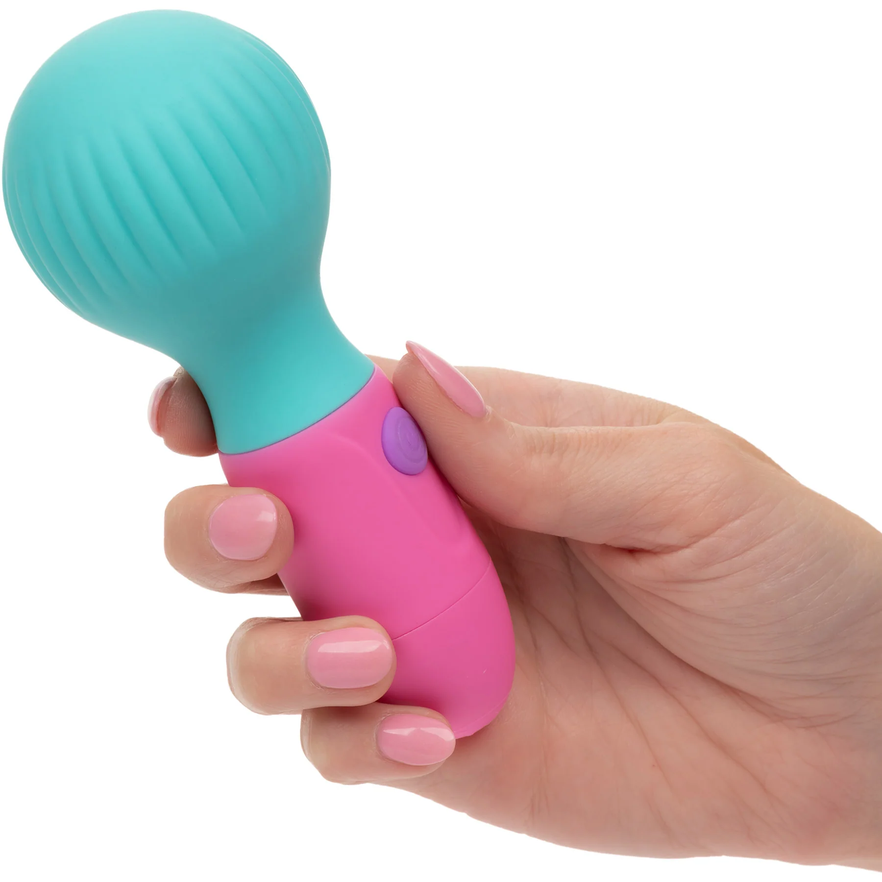 Naughty Bits® To The Max™ Rechargeable Silicone Vibrating Mini Wand By CalExotics - Image 2
