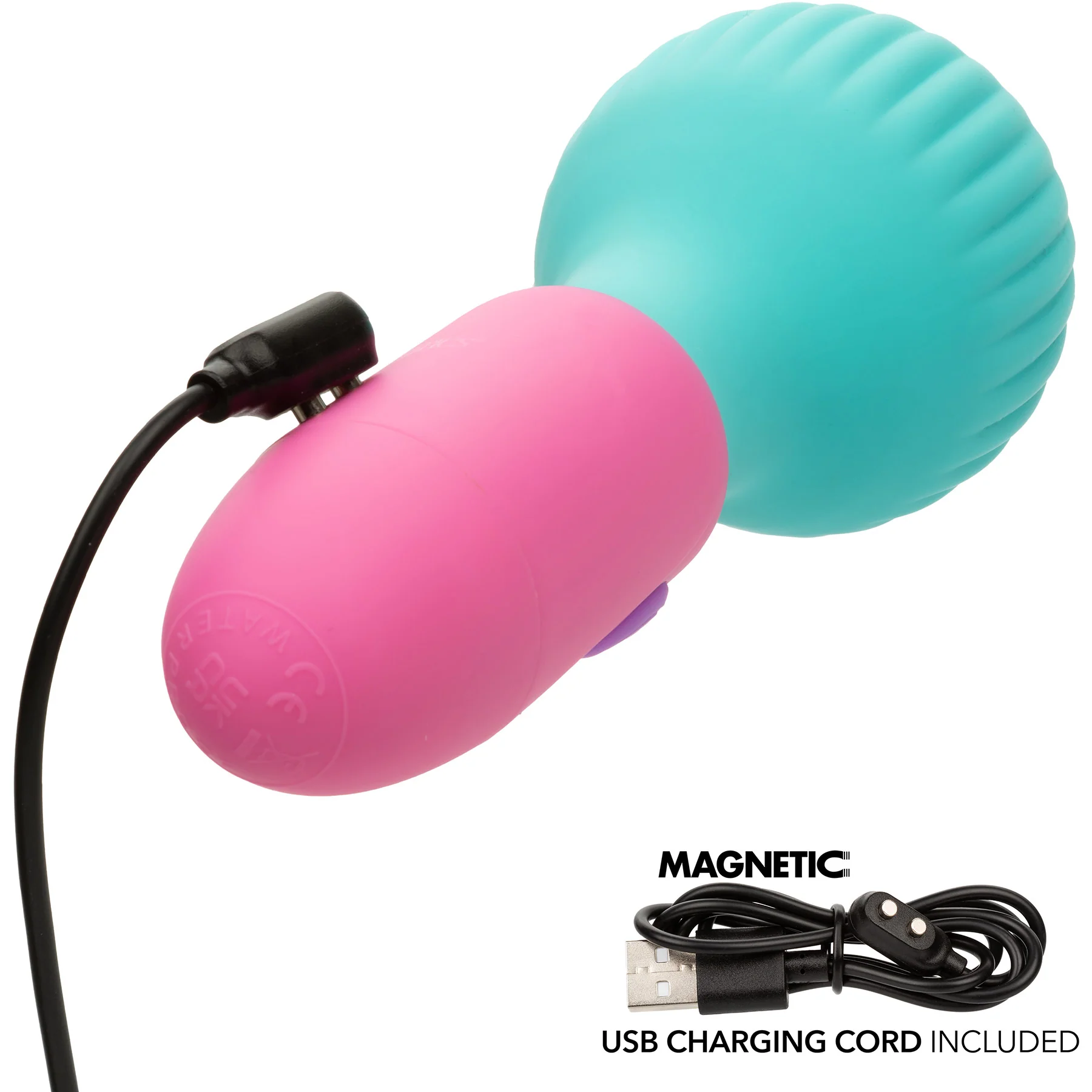 Naughty Bits® To The Max™ Rechargeable Silicone Vibrating Mini Wand By CalExotics - Image 5