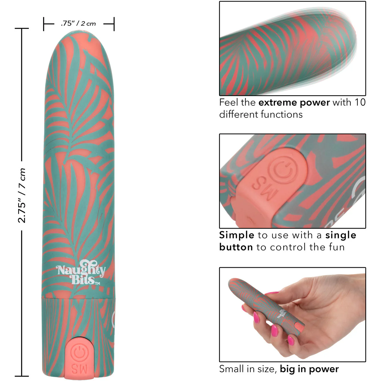 Naughty Bits You Do You Waterproof Rechargeable Mini Massager By CalExotics - Image 6