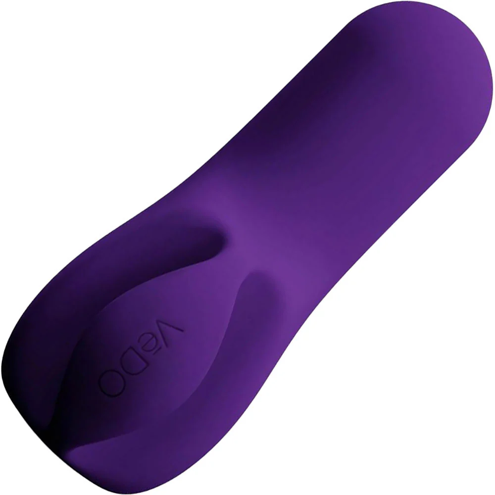 NEA Rechargeable Silicone Waterproof Vibrating Finger Bullet  by VeDO - Deep Purple
