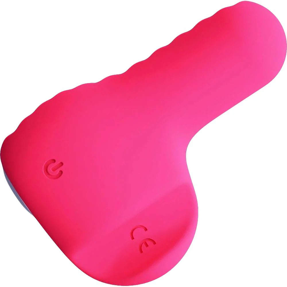 NEA Rechargeable Silicone Waterproof Vibrating Finger Bullet  by VeDO - Foxy Pink - Image 3