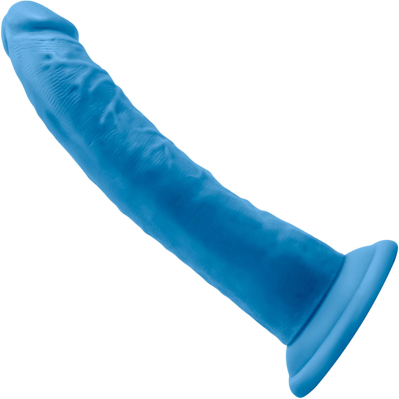Neo Elite 7.5 Inch Dual Density Realistic Silicone Dildo by Blush - Neon Blue - Image 2