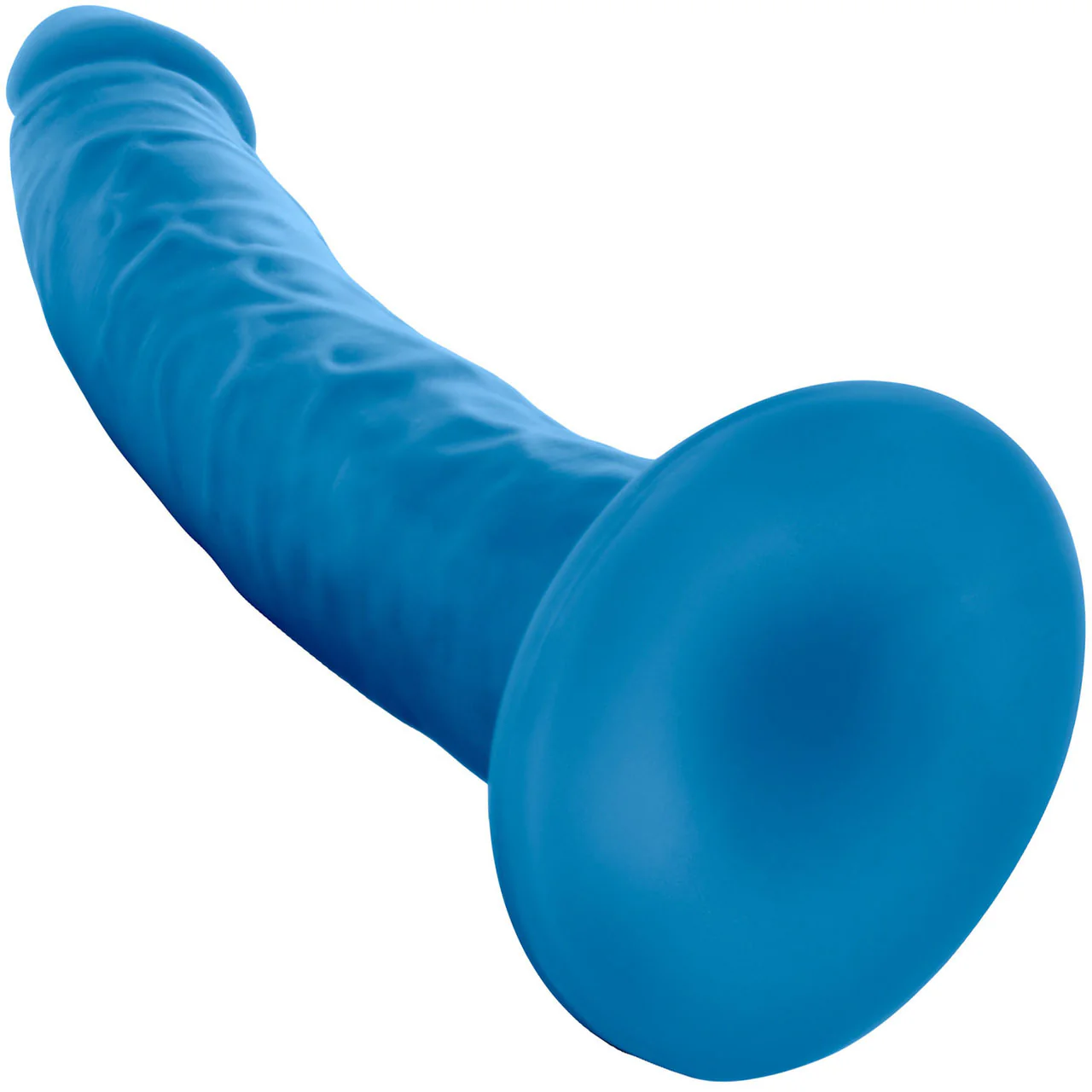 Neo Elite 7.5 Inch Dual Density Realistic Silicone Dildo by Blush - Neon Blue - Image 4