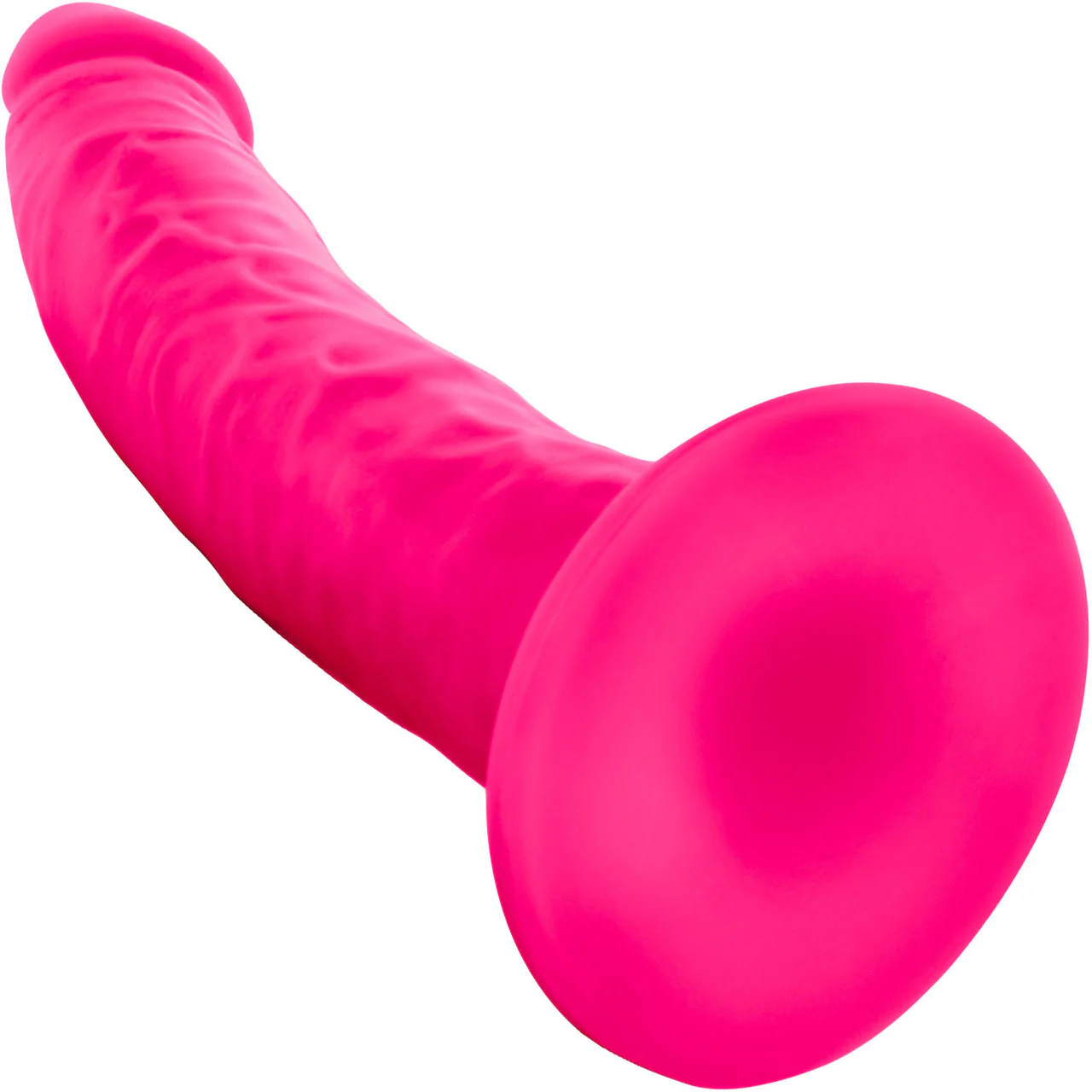 Neo Elite 7.5 Inch Dual Density Realistic Silicone Dildo by Blush - Neon Pink - Image 4