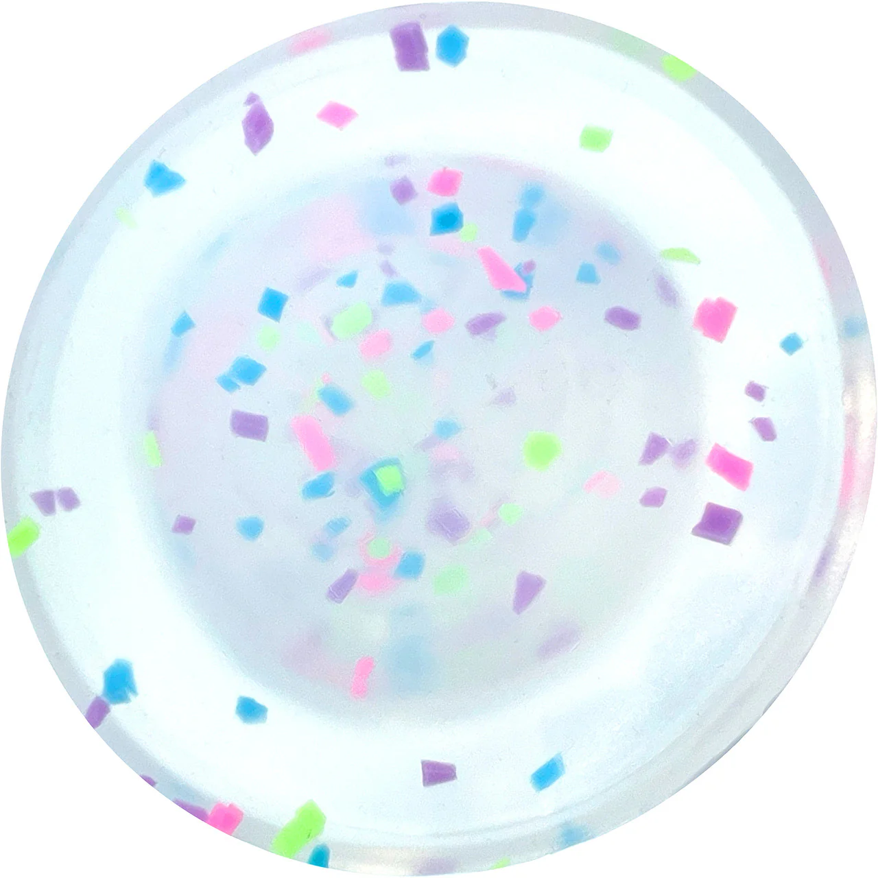 Neo Elite Hanky Panky Glow In The Dark 7.75" Silicone Suction Cup Dildo by Blush - Confetti - Image 7