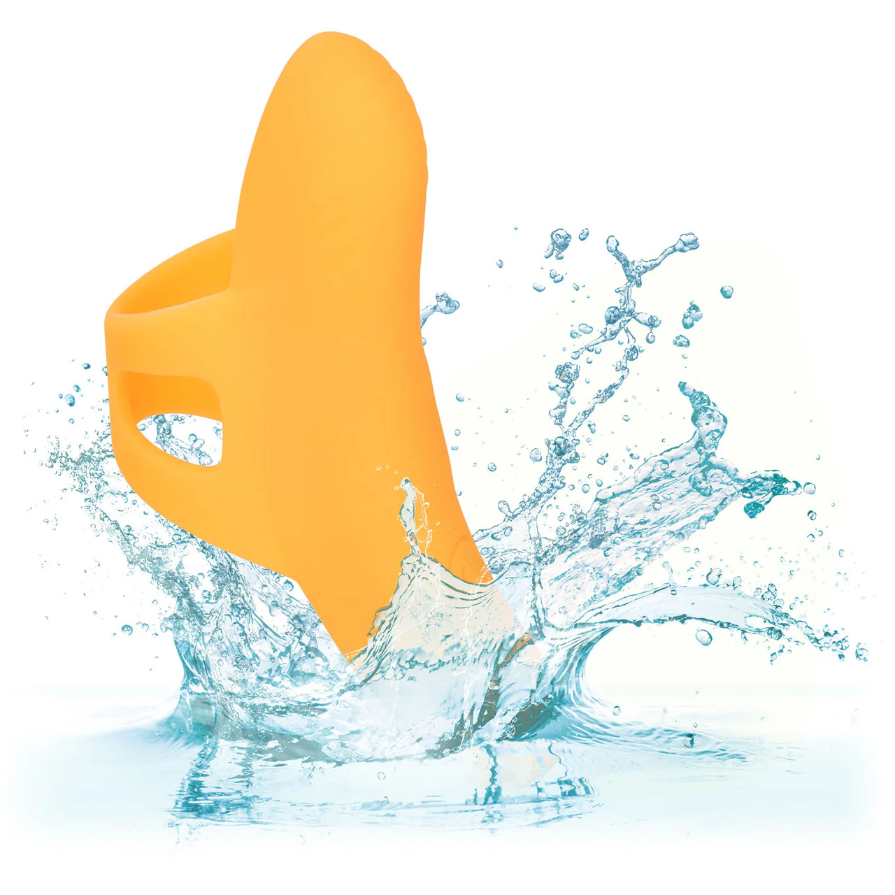 Neon Vibes - The Pleasure Vibe Rechargeable Silicone Finger Vibrator By CalExotics - Orange - Image 12