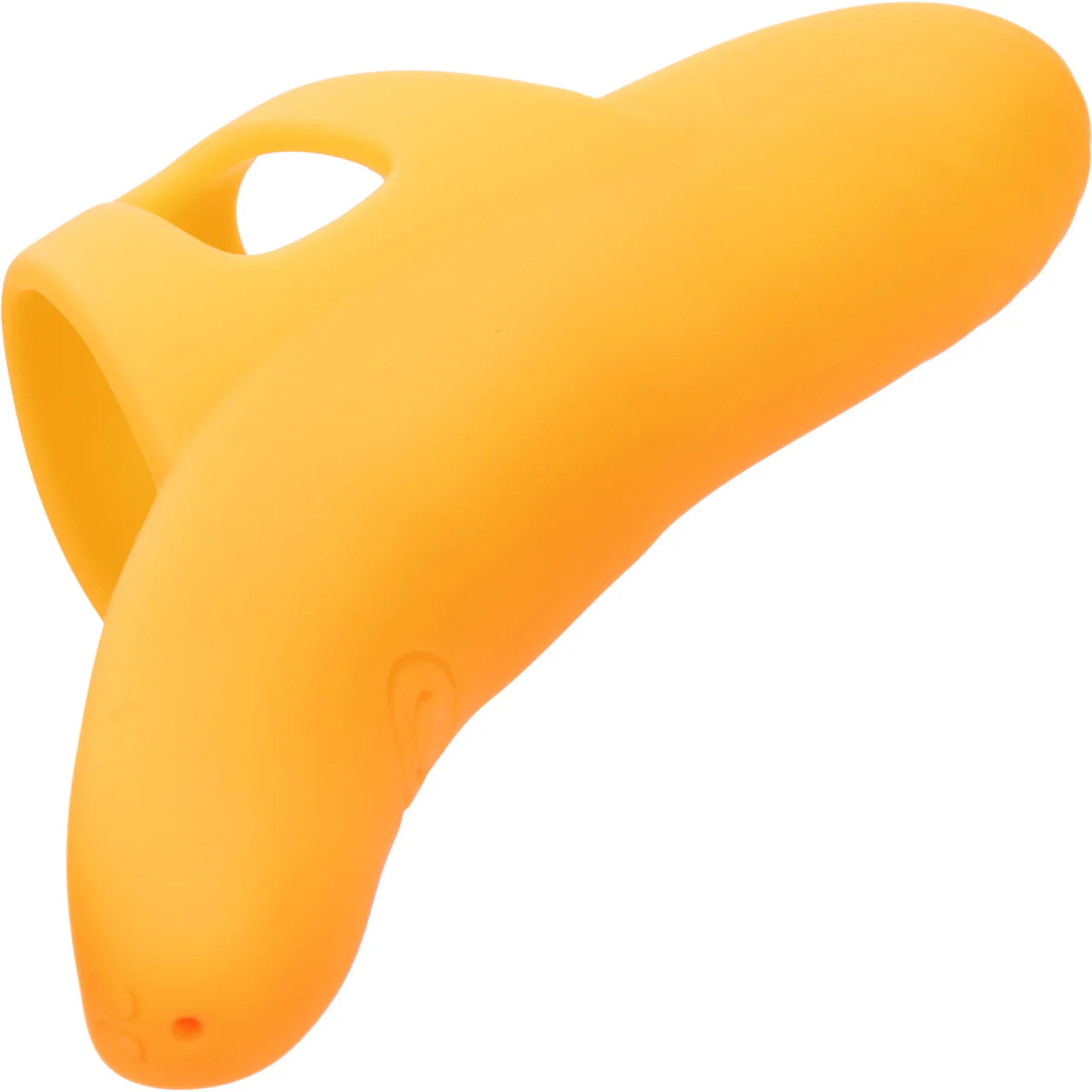Neon Vibes - The Pleasure Vibe Rechargeable Silicone Finger Vibrator By CalExotics - Orange - Image 4
