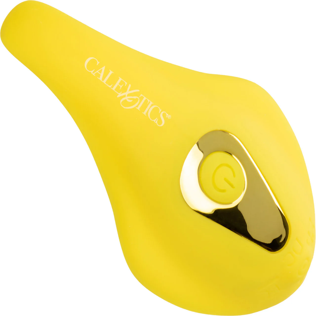 Neon Vibes - The Secret Vibe Rechargeable Silicone Lay On Vibrator With Remote By CalExotics - Yellow - Image 6